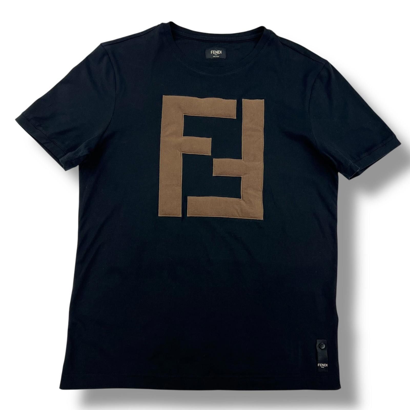 Fendi Fendi FF Applique Black T-Shirt Size US S / EU 44-46 / 1 - 2 Thumbnail