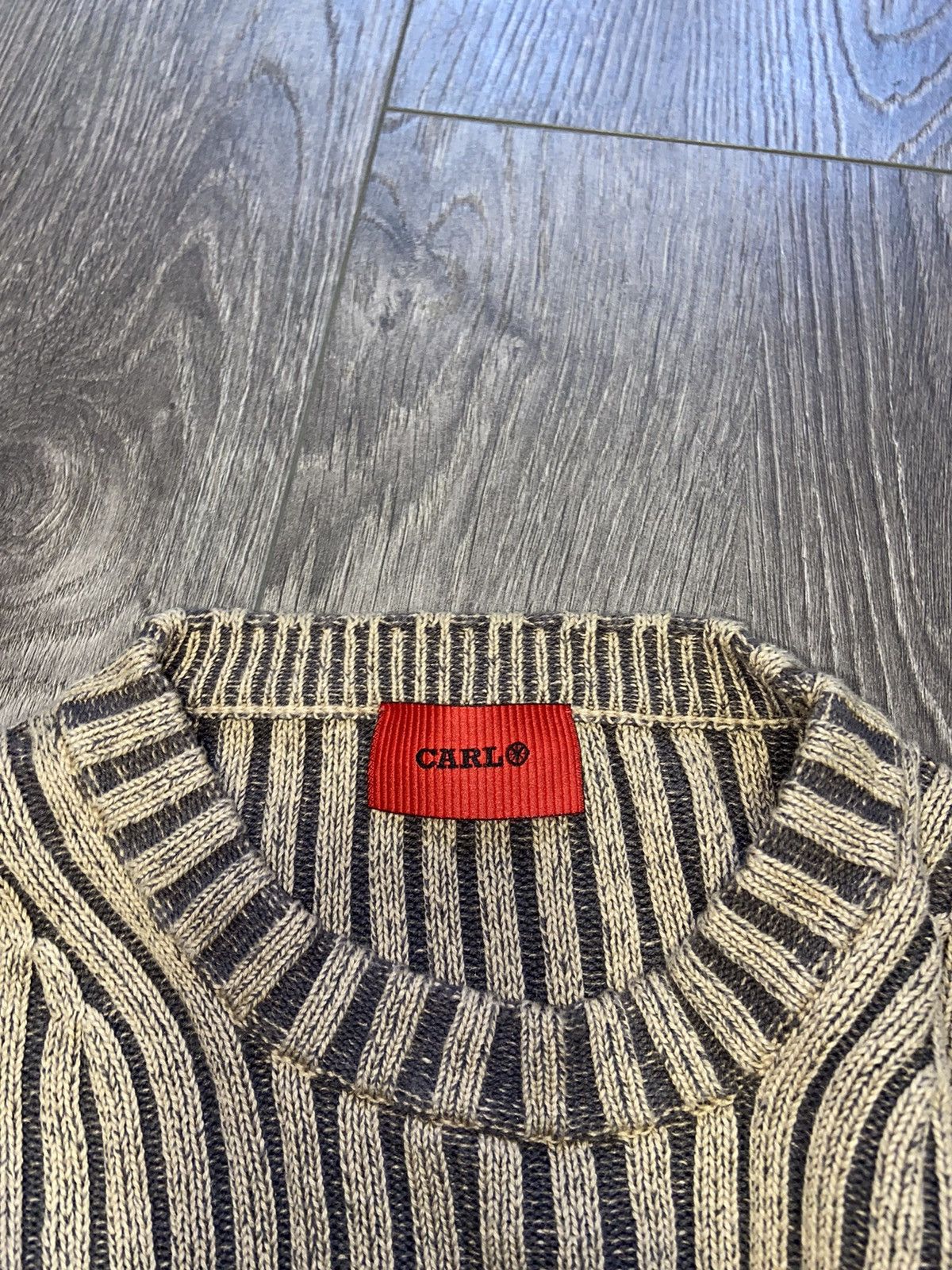 CARLO COLUCCI AVANT GARDE MILITARY KNITWEAR SWEATER