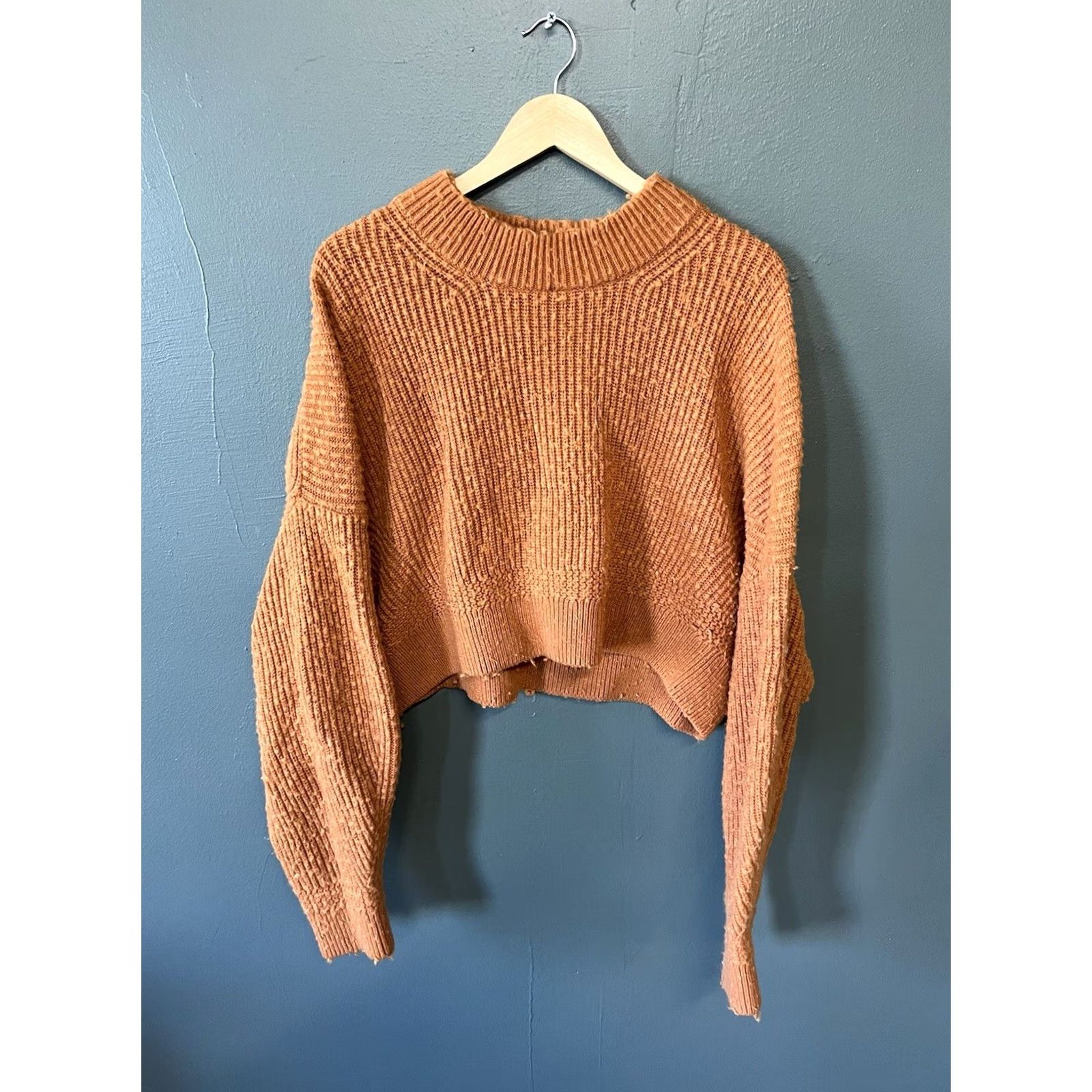 & Other Stories & Other Stories Stockholm Knitted Pullover Sweater Orange L Womens Pullover Knit Long Sleeve Size L / US 10 / IT 46 - 2 Thumbnail