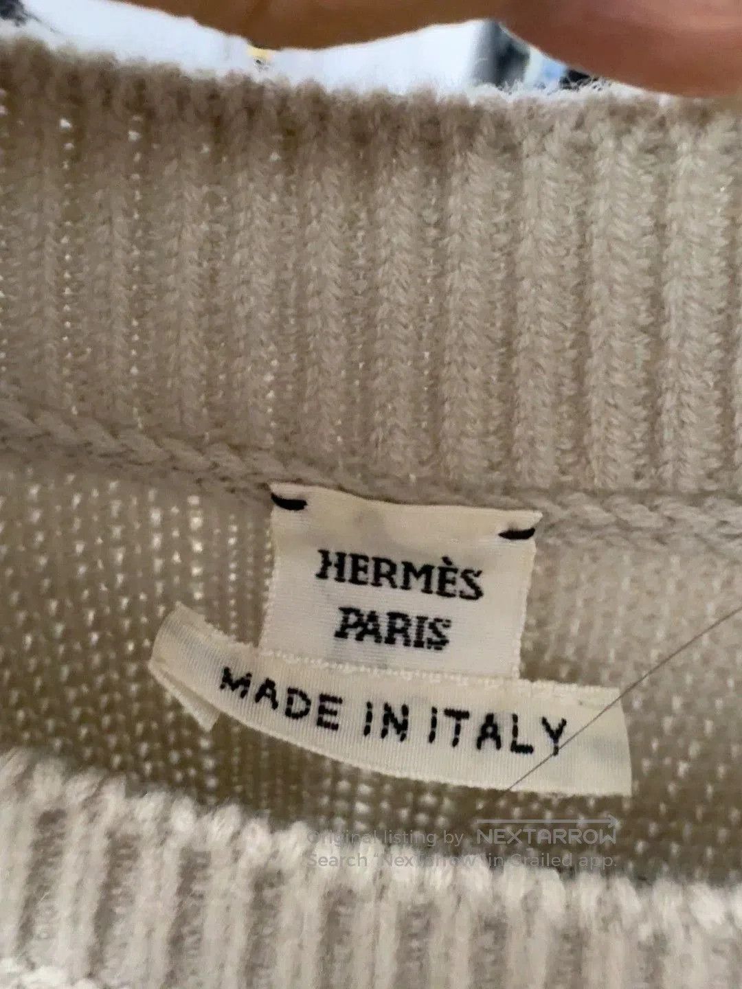 Hermes Hermes Beige Knit Sweater. Size US S / EU 44-46 / 1 - 2 Thumbnail