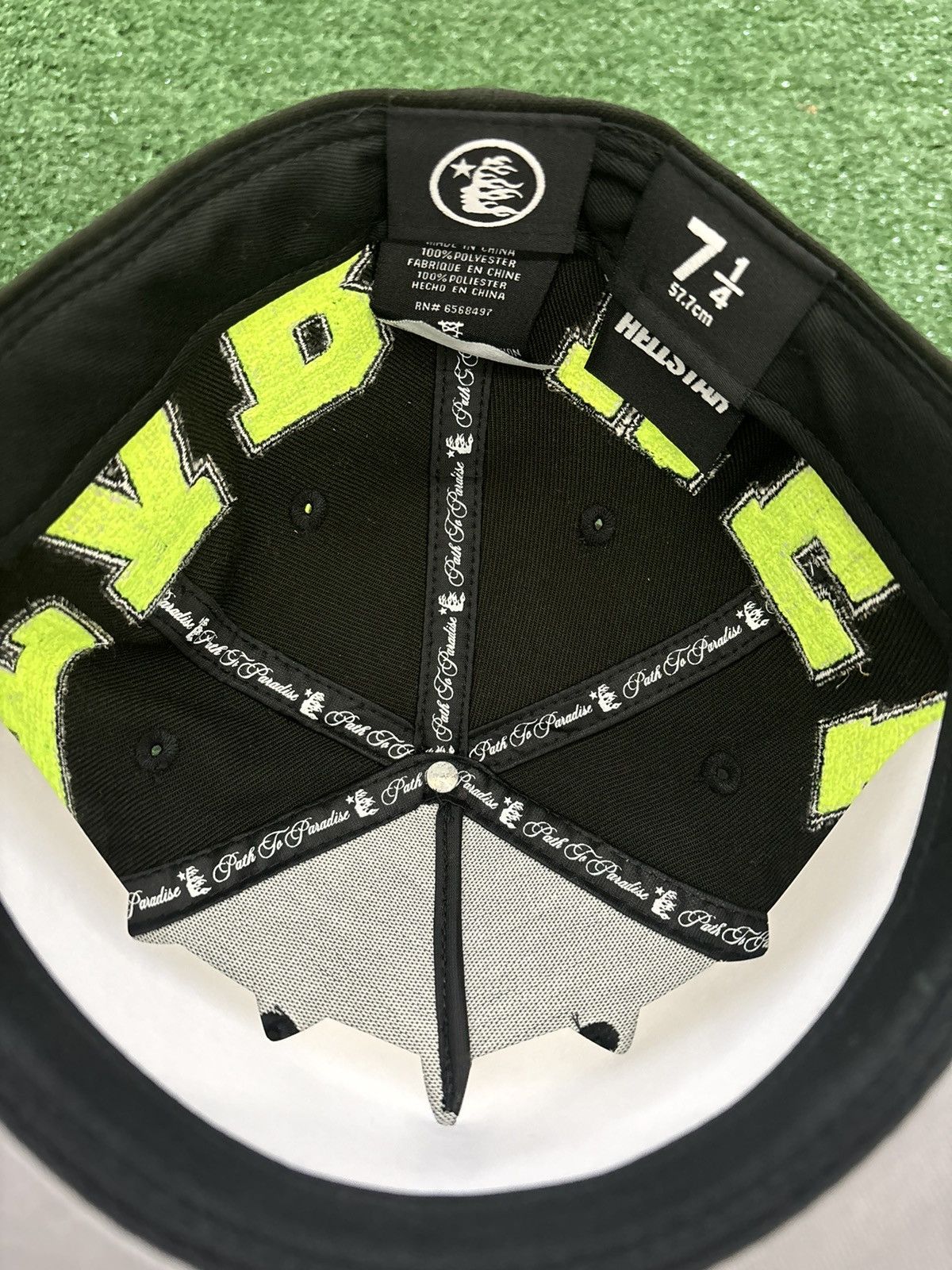 HELLSTAR Hellstar Neon Black OG Patch Fitted Hat 7 1/4 Size ONE SIZE - 4 Thumbnail