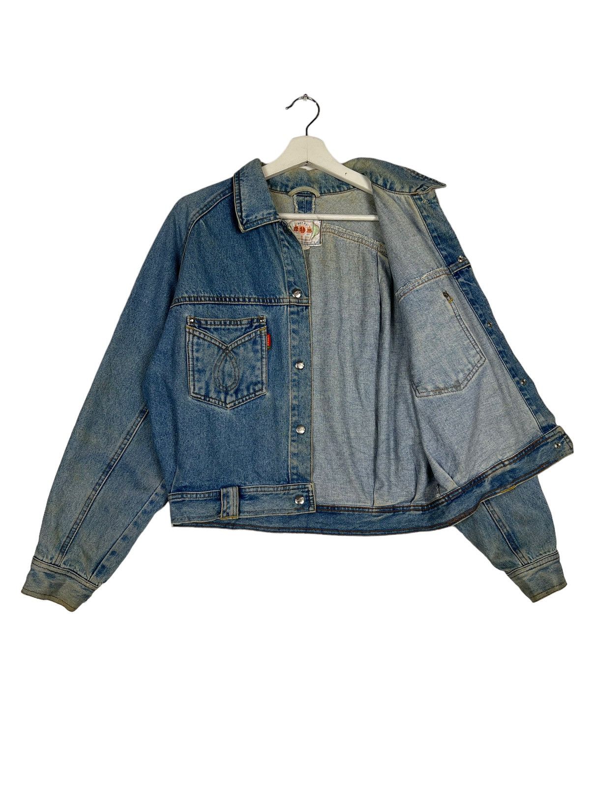 Japanese Brand 🔥 VINTAGE MOTESI DENIM CROP JACKET Size US M / EU 48-50 / 2 - 9 Thumbnail