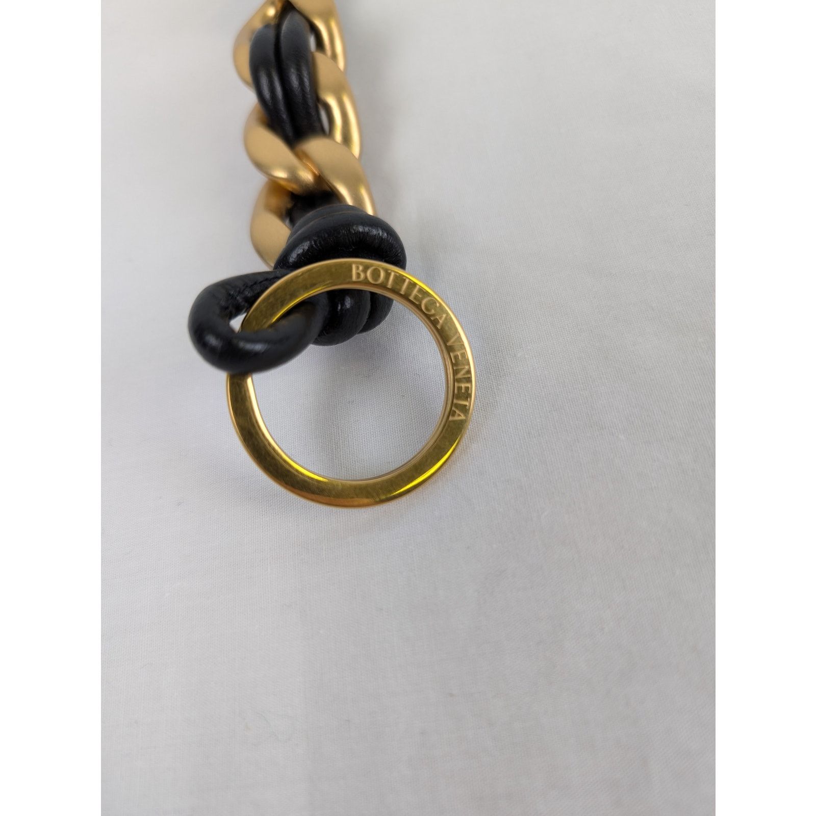 Bottega Veneta o1rshd1 Size: OS / Portachiavi Nappa 19 8425 Black/Gold Size ONE SIZE - 2 Thumbnail
