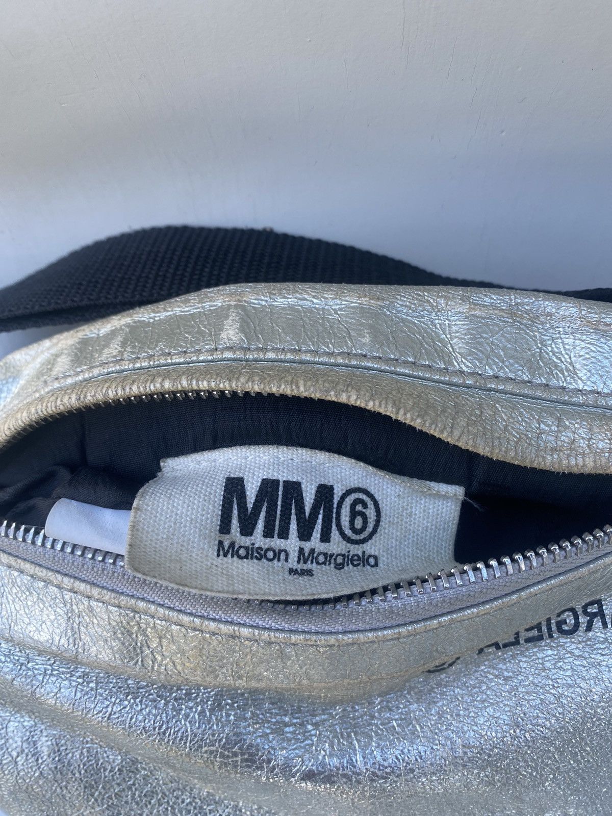 Maison Margiela MAISON MARGIELA TWO COMPARTMENT BUM BAG - SILVER Size ONE SIZE - 6 Thumbnail