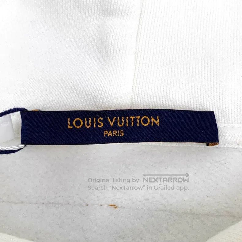 Louis Vuitton Louis Vuitton White Instruction Cotton Hooded Long Sleeve Size US M / EU 48-50 / 2 - 5 Thumbnail