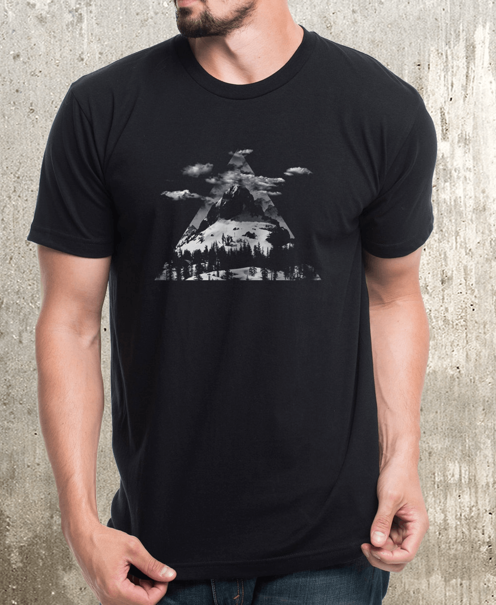 Designer × Vintage Mountain T-Shirt Men – Alpine Orbits | Graphic Tees Size US L / EU 52-54 / 3 - 3 Thumbnail