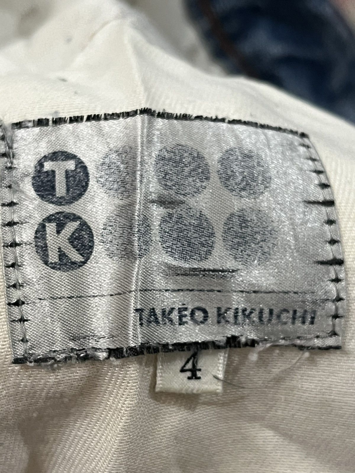 Japanese Brand Vintage Takeo Kikuchi Patchwork Sashiko Denim Size US 34 / EU 50 - 11 Thumbnail