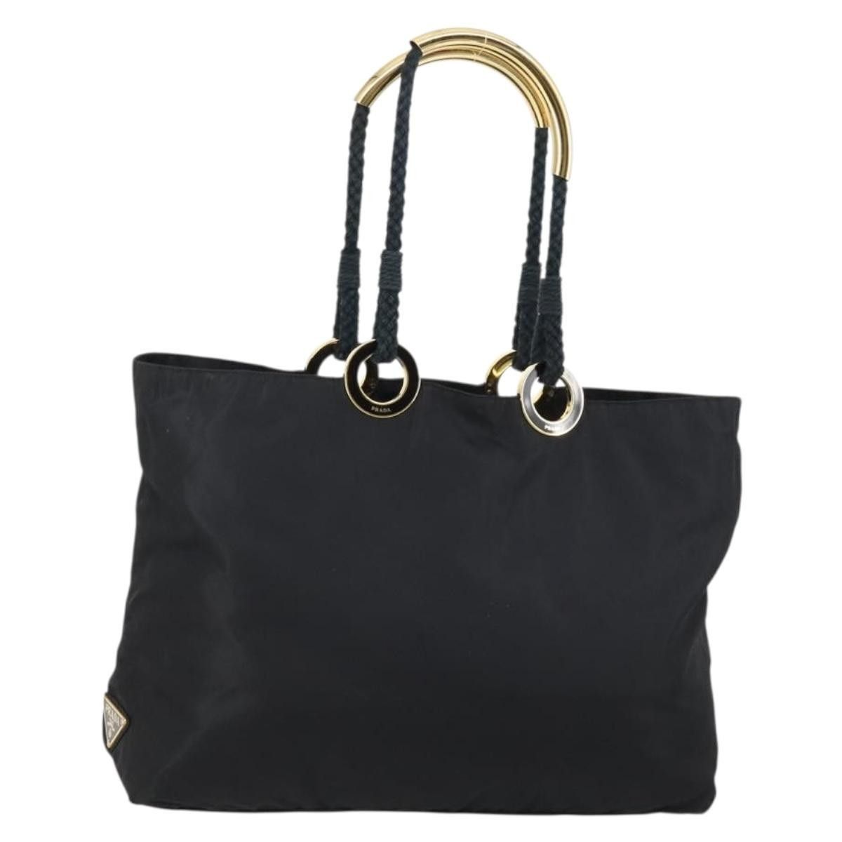Prada Prada Convertible Metal Handle Satchel Quilted Tessuto Size ONE SIZE - 1 Thumbnail