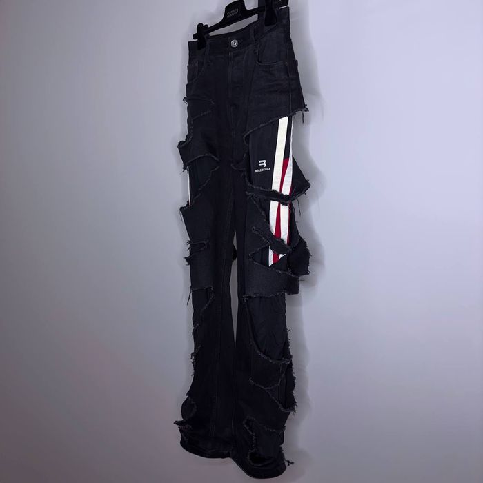 Balenciaga Balenciaga Slashed Denim Pants | Grailed