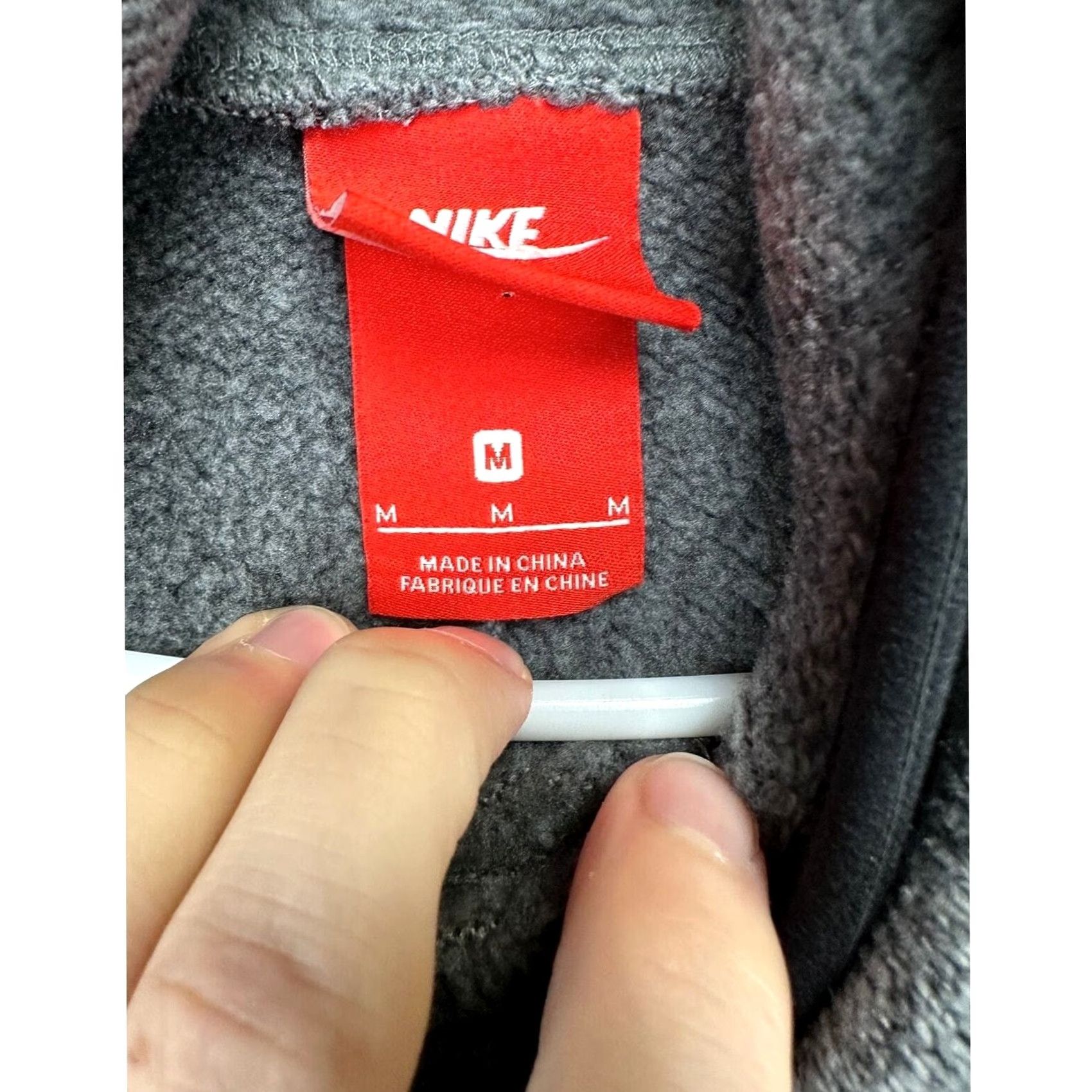 Nike Nike Hoodie Jacket Women Medium Grey Fleece Pullover Athletic Long Sleeve Ladies Size M / US 6-8 / IT 42-44 - 5 Thumbnail
