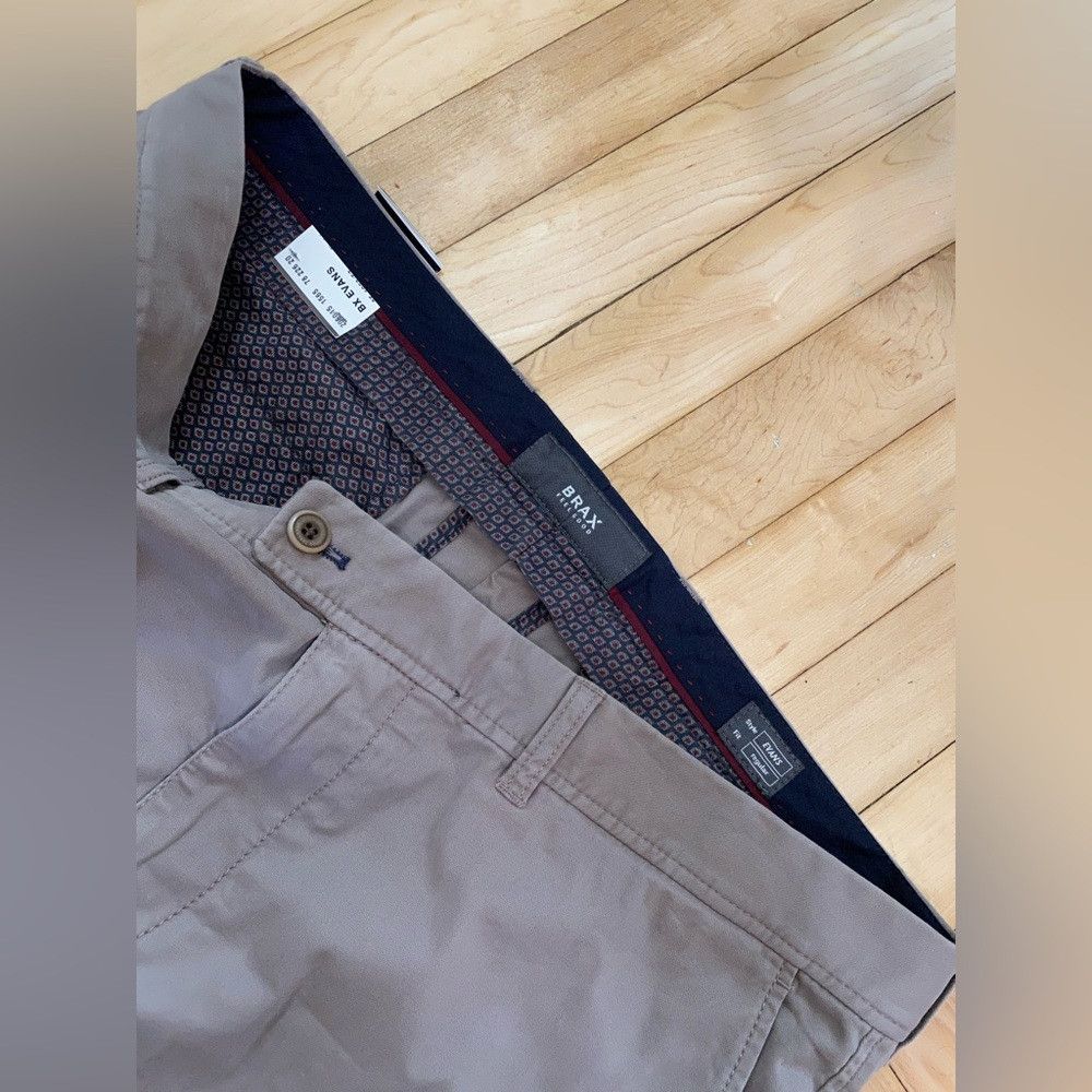 BRAX Brax Feel Good Kapok & Pima Beige Chino Pants Men’s Cotton Size US 38 / EU 54 - 4 Thumbnail