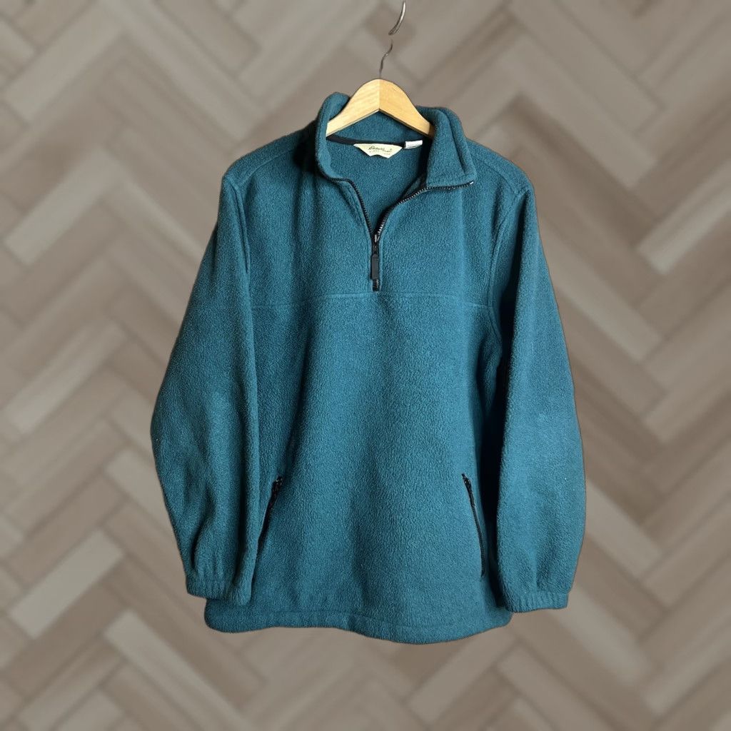 Eddie Bauer Eddie Bauer Pullover Mens Medium Tall Blue Fleece Quarter Zip Size US M / EU 48-50 / 2 - 1 Thumbnail