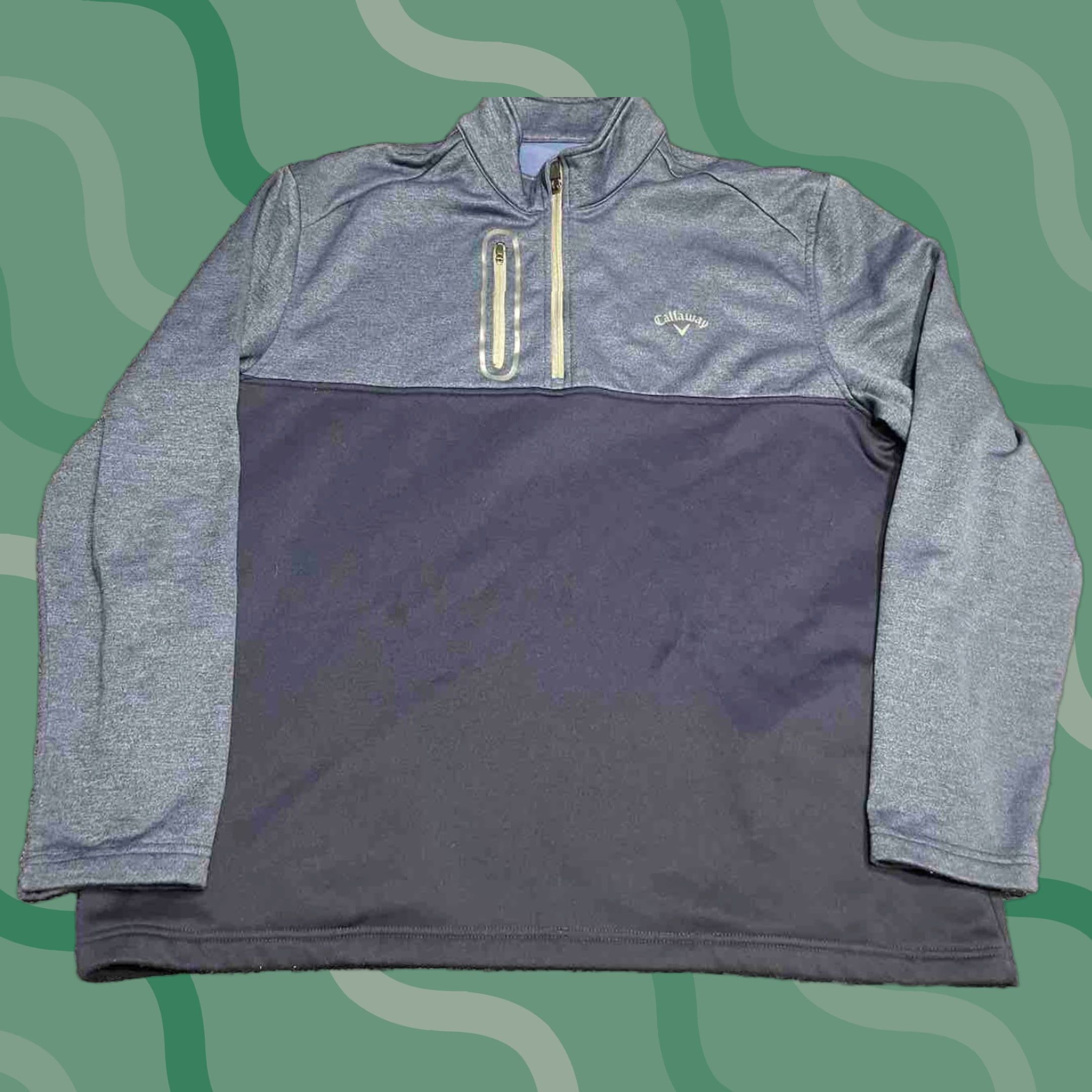 Callaway Callaway Men's 2XL Pullover 1/4 Zip F4 Weather Series Golf Activewear Blue/Grey Size US XXL / EU 58 / 5 - 1 Thumbnail
