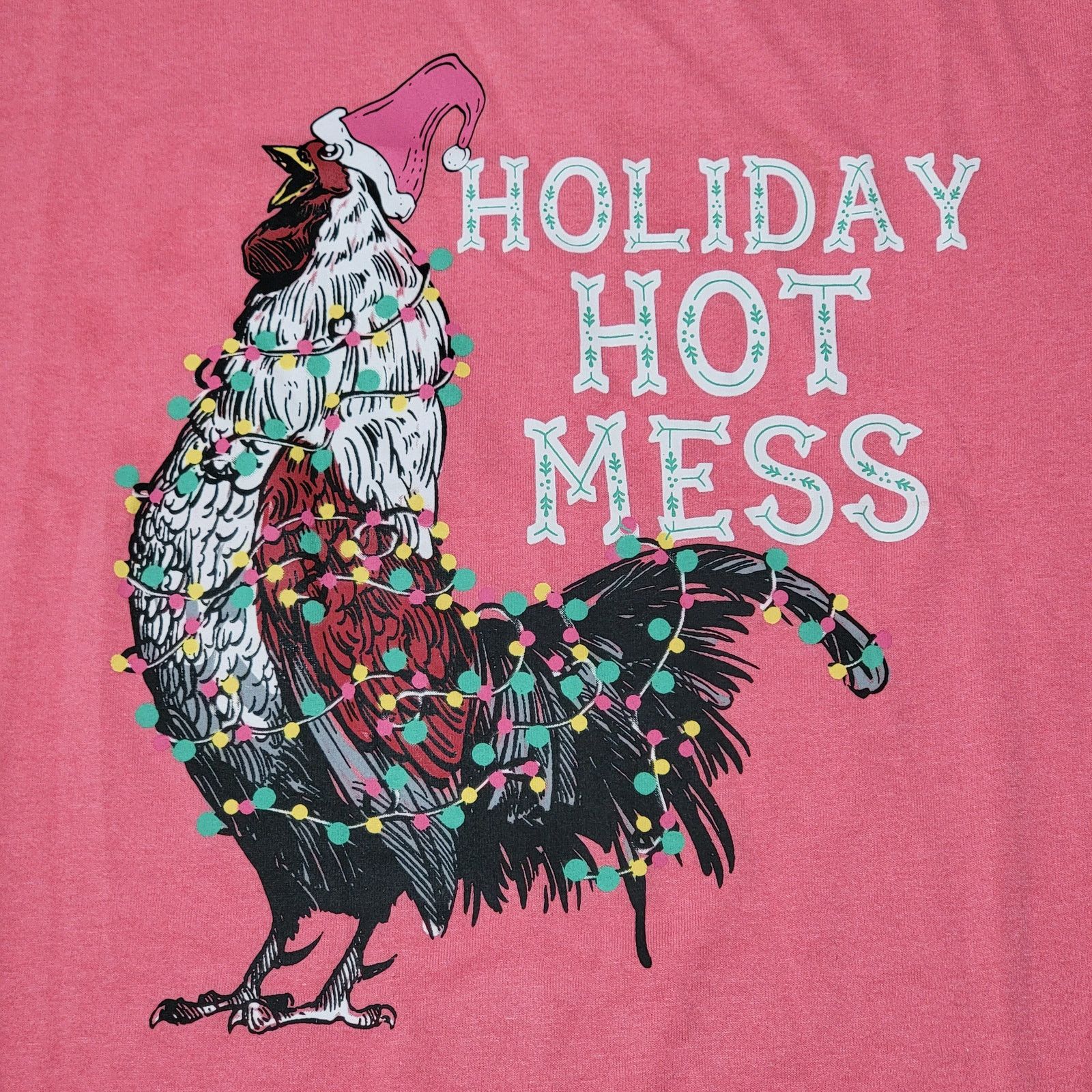 Other Christmas Chicken Tee "Holiday Hot Mess" - Size Medium Size M / US 6-8 / IT 42-44 - 2 Thumbnail