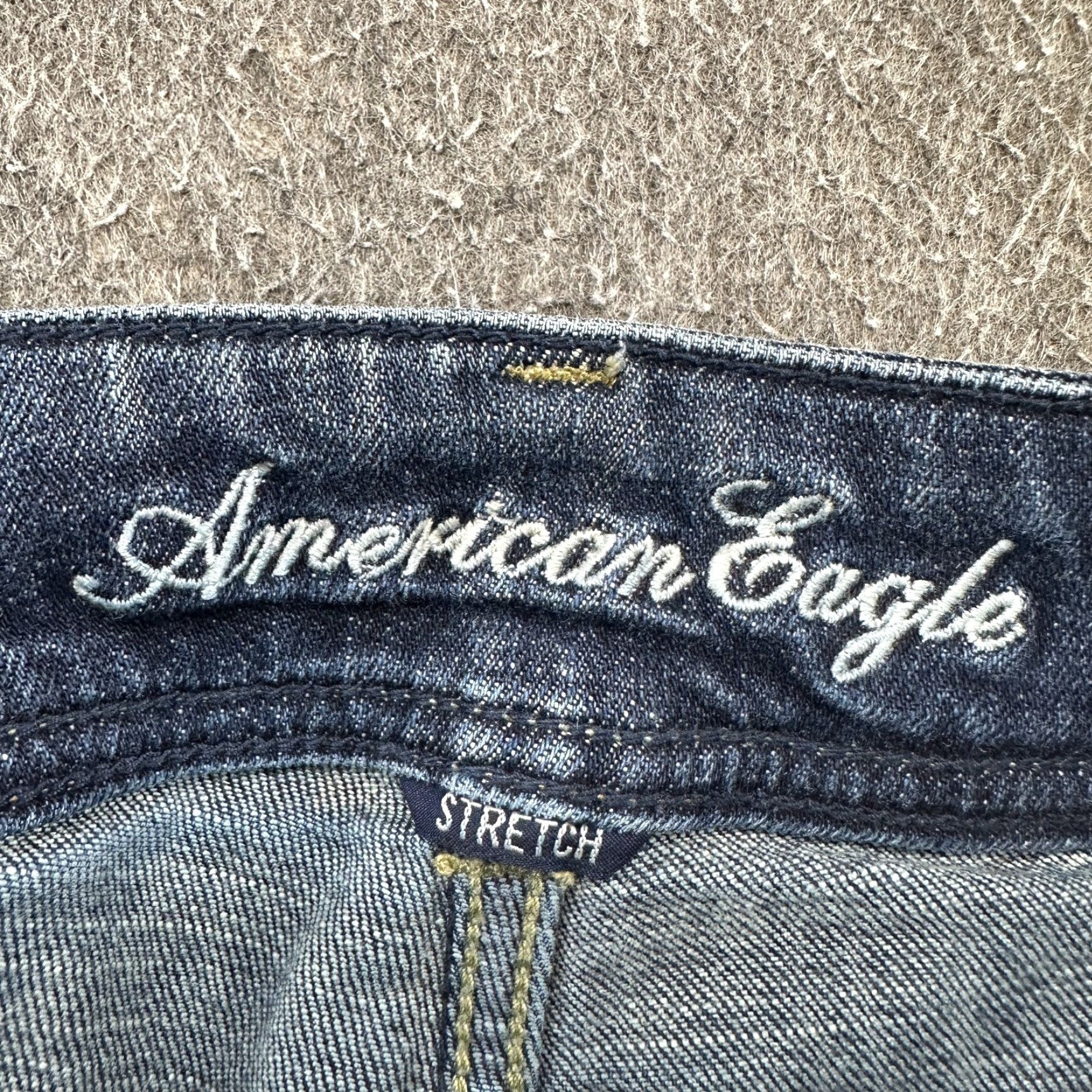 American Eagle Outfitters American Eagle Outfitters Jeans Womens 6 Blue Original Boot Regular Fit Dark Wash Stretch Denim 5-Pocket Cowboy Distressed Regular Womens Jeans Size 28" / US 6 / IT 42 - 3 Thumbnail
