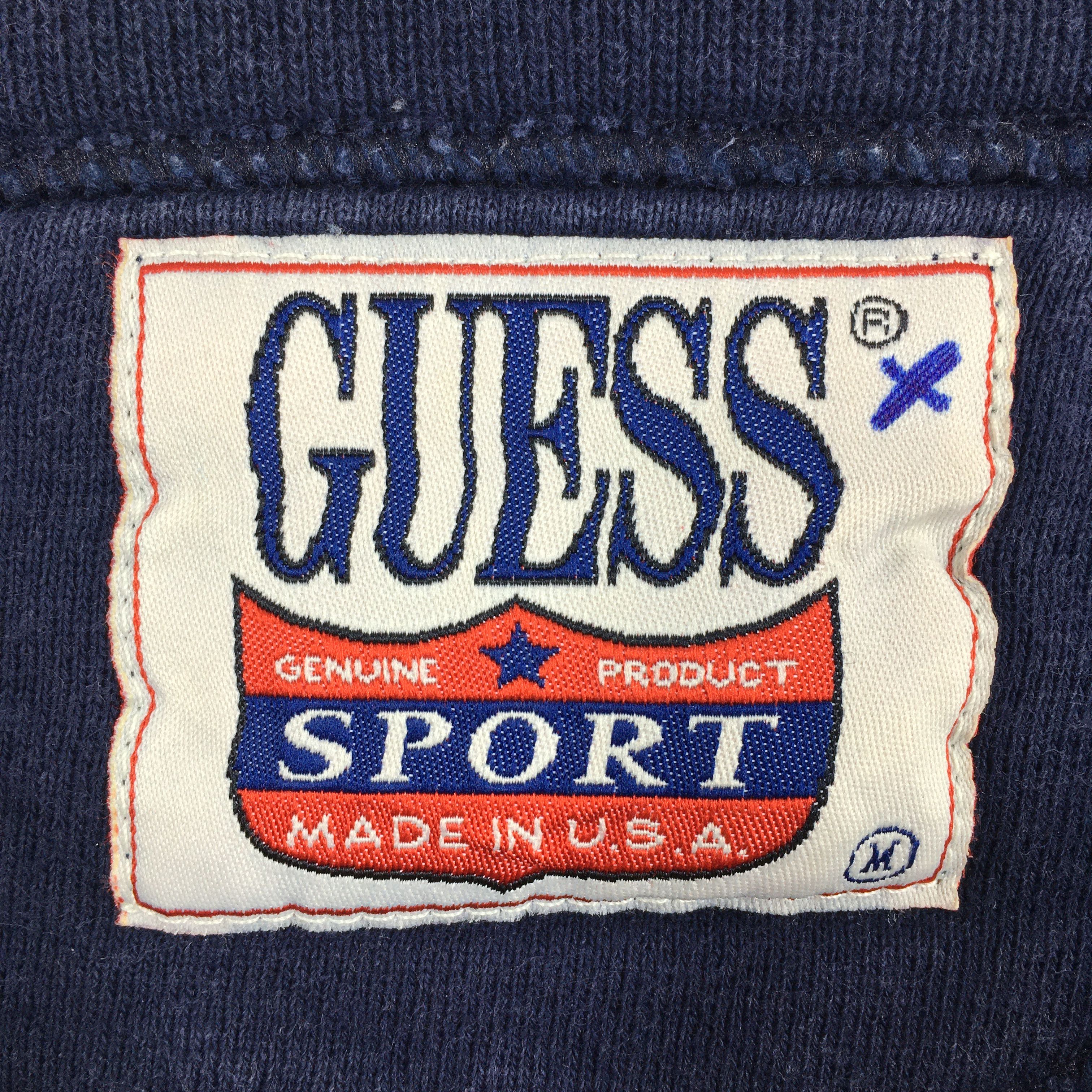 Guess Vintage 90's Guess Jeans Blue Sweatshirt Medium Size US M / EU 48-50 / 2 - 5 Thumbnail
