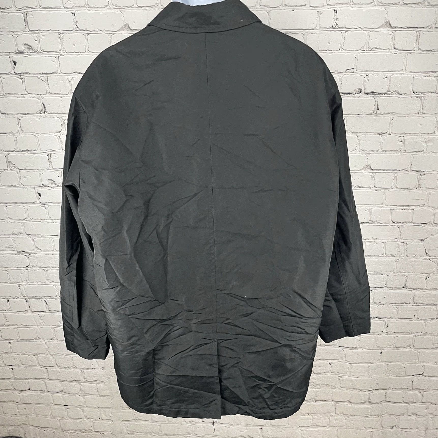 Dockers DOCKERS Black Rain Jacket Buttoned Collared Pockets Size Large L Stain Defense Size US L / EU 52-54 / 3 - 2 Thumbnail
