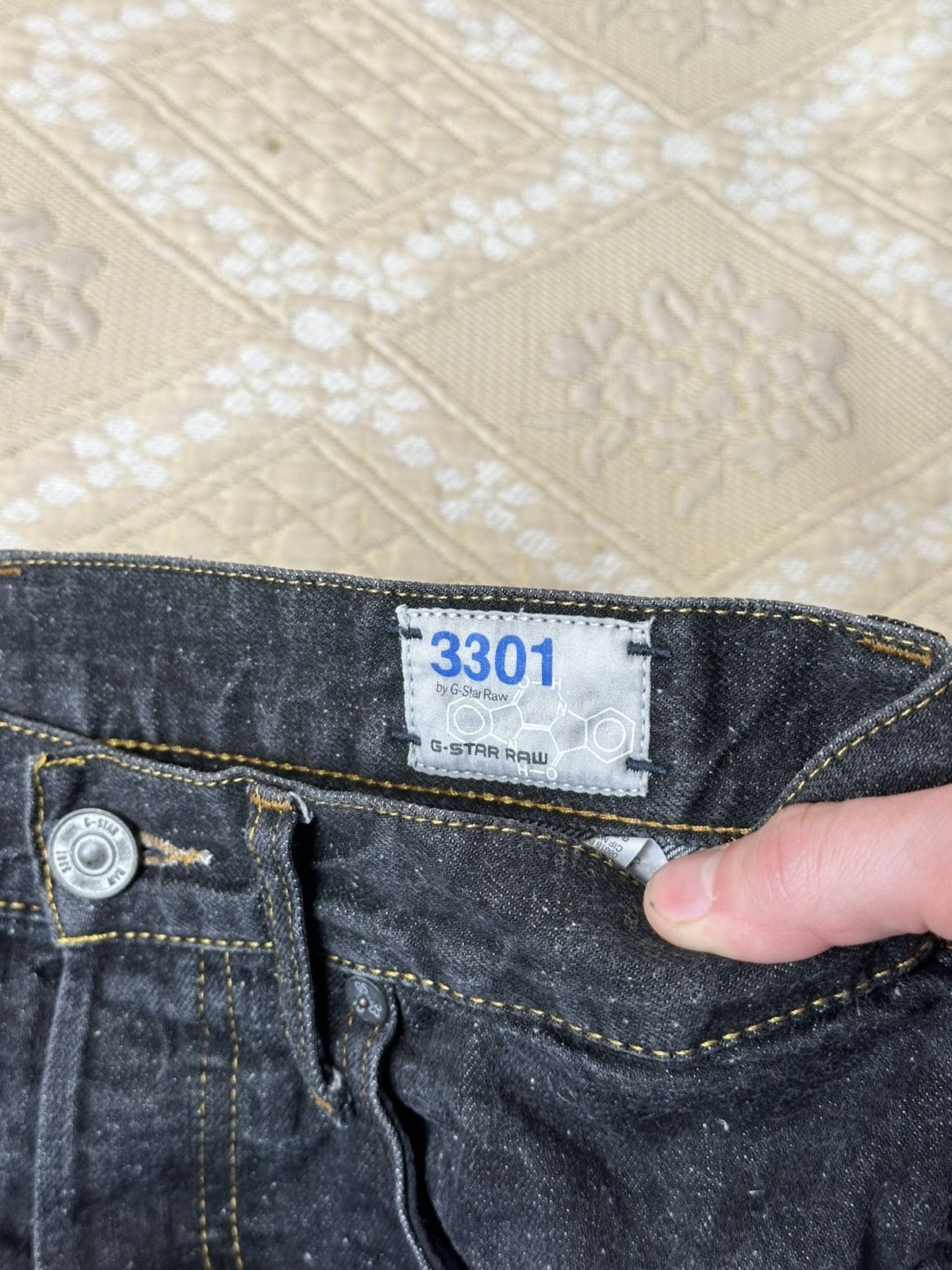 G-Star 🔥 G Star Raw 3301 Denim Pants Jeans Trousers Black Vintage Size US 32 / EU 48 - 5 Thumbnail