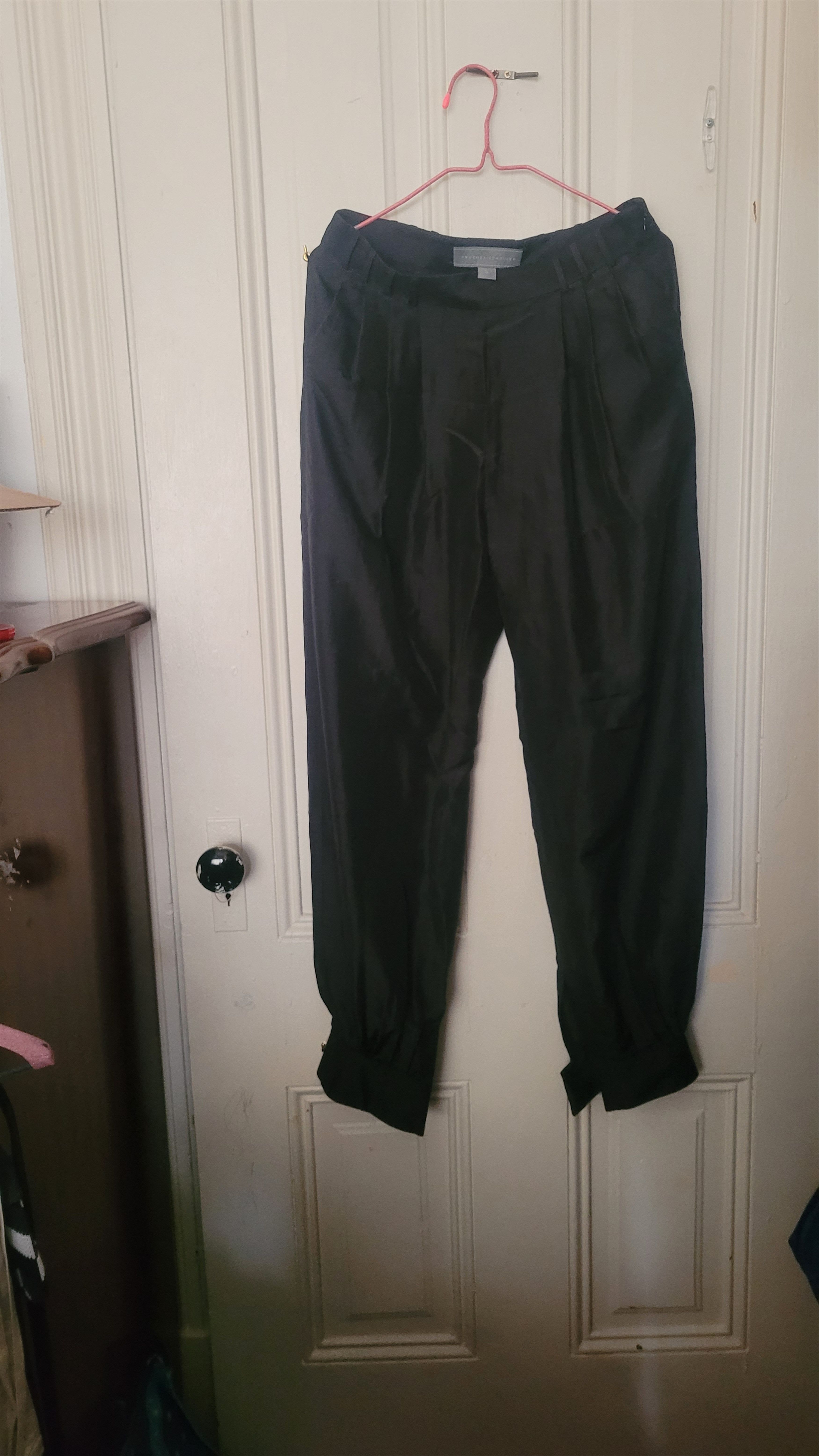 Proenza Schouler Proenza Schouler 100% Silk Tapered Pants Size 26" / US 2 / IT 38 - 1 Thumbnail