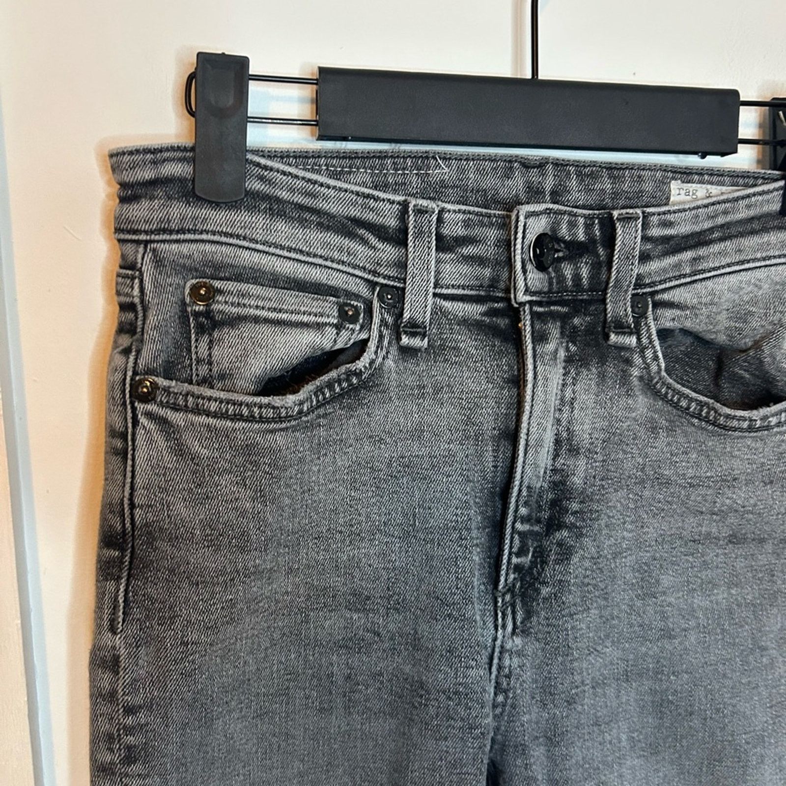 Rag & Bone Rag & Bone Nina High Rise Ankle Flare Jean in Broderick Wash Size 26" / US 2 / IT 38 - 3 Thumbnail