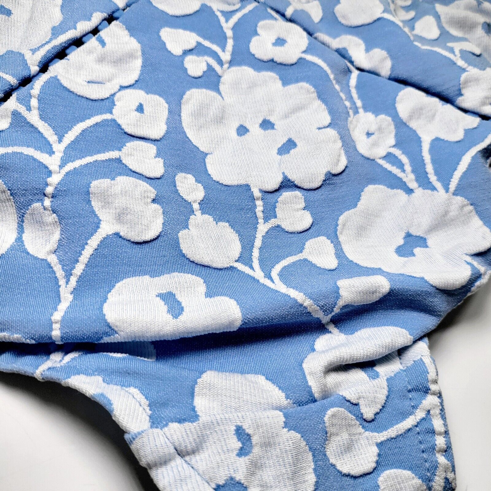Other NWT ROBIN PICCONE Sadie Raised Floral Bikini Bottom Blue XS Size XS / US 0-2 / IT 36-38 - 8 Thumbnail