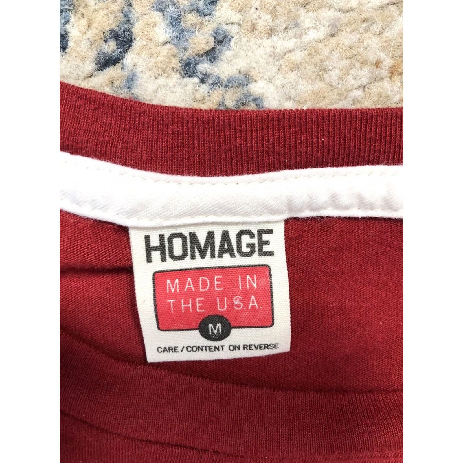 Vintage Homage Shirt Mens M Red Graphic Print Thanksgiving Thankful For Every Moment Crew Neck Short Sleeve Made USA Size US M / EU 48-50 / 2 - 6 Thumbnail