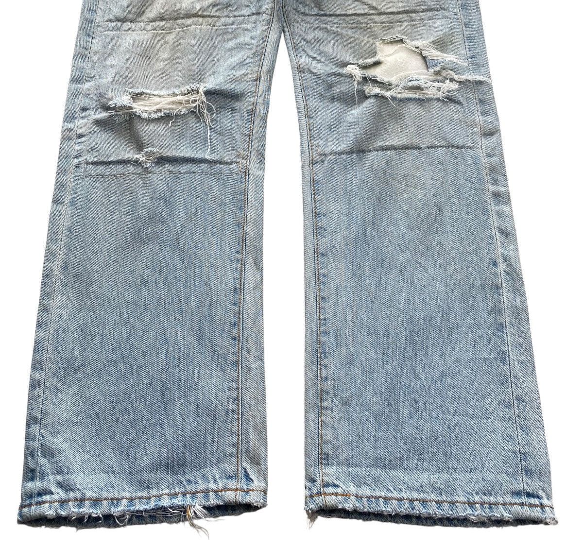 AG Adriano Goldschmied AG Adriano Goldschmies Ripped Distressed Style Straight Jean Size US 33 - 5 Thumbnail