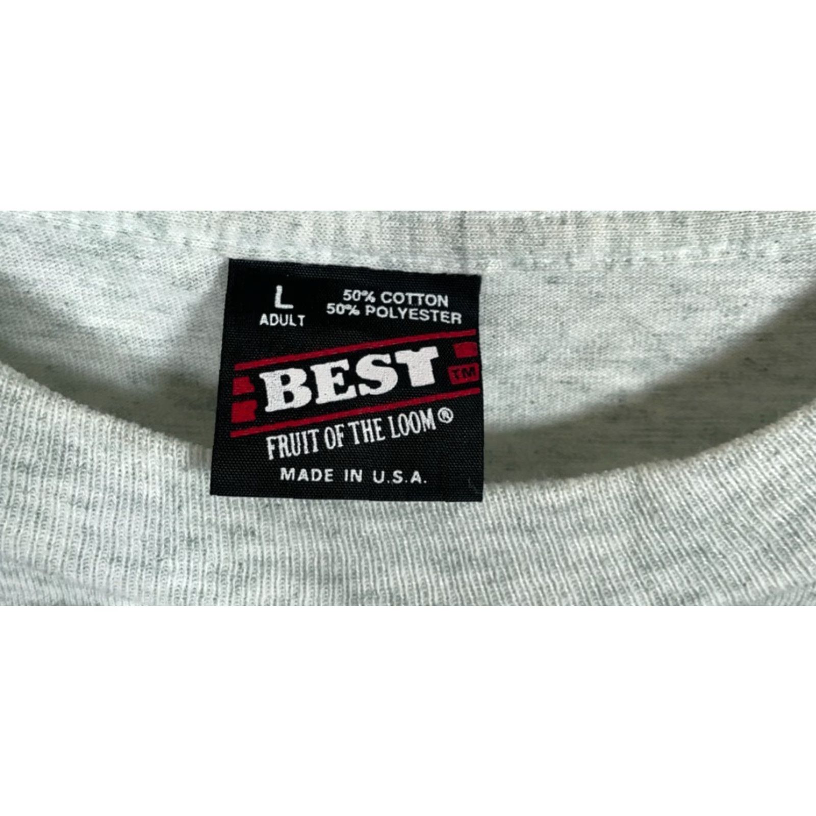 Fruit Of The Loom 90s Michigan Prison Property T-Shirt Adult Large Heather Gray Single Stitch Size US L / EU 52-54 / 3 - 3 Thumbnail