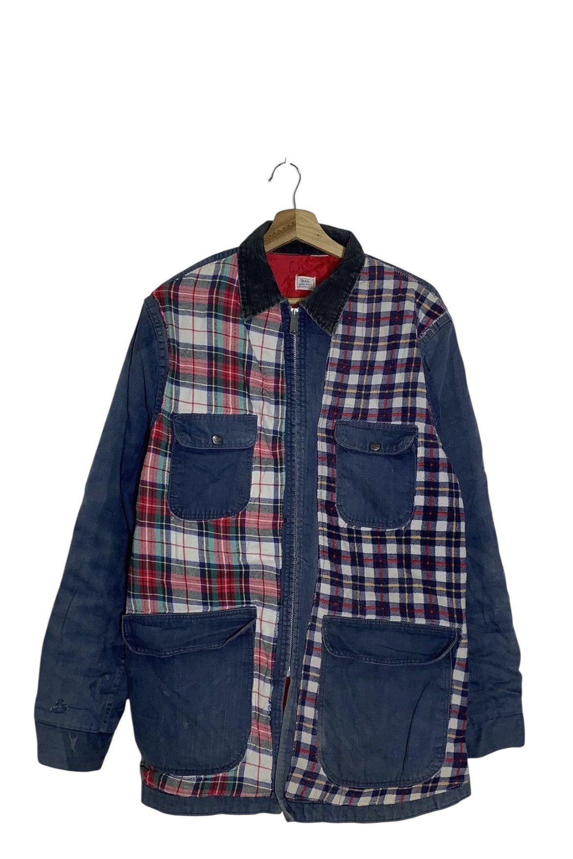Vintage VTG 80’s Patchwork SEARS BY Roebuck Worker Chore jacket Size US L / EU 52-54 / 3 - 1 Thumbnail