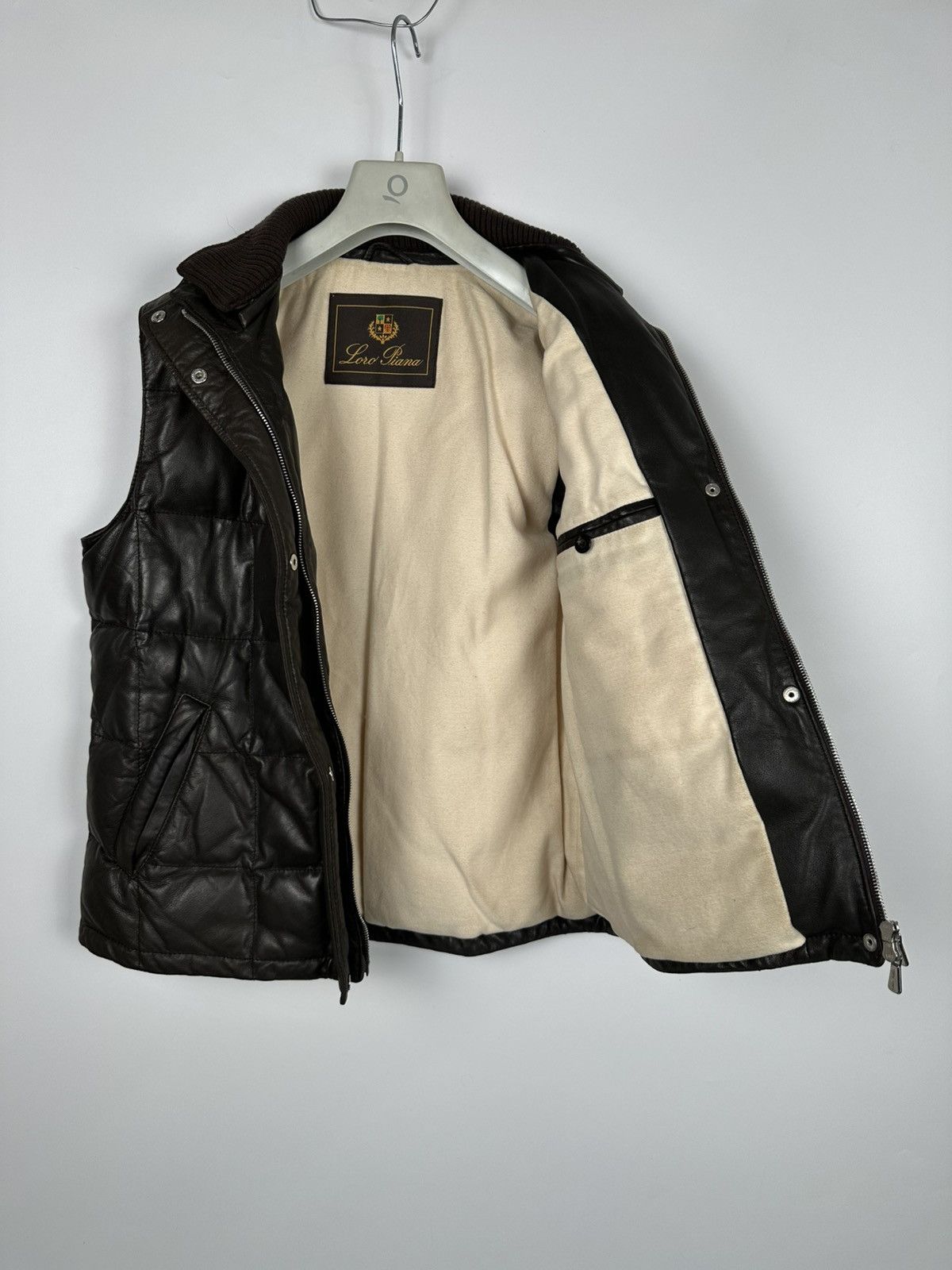 Loro Piana Loro Piana Quitted Leather Vest Size US S / EU 44-46 / 1 - 2 Thumbnail
