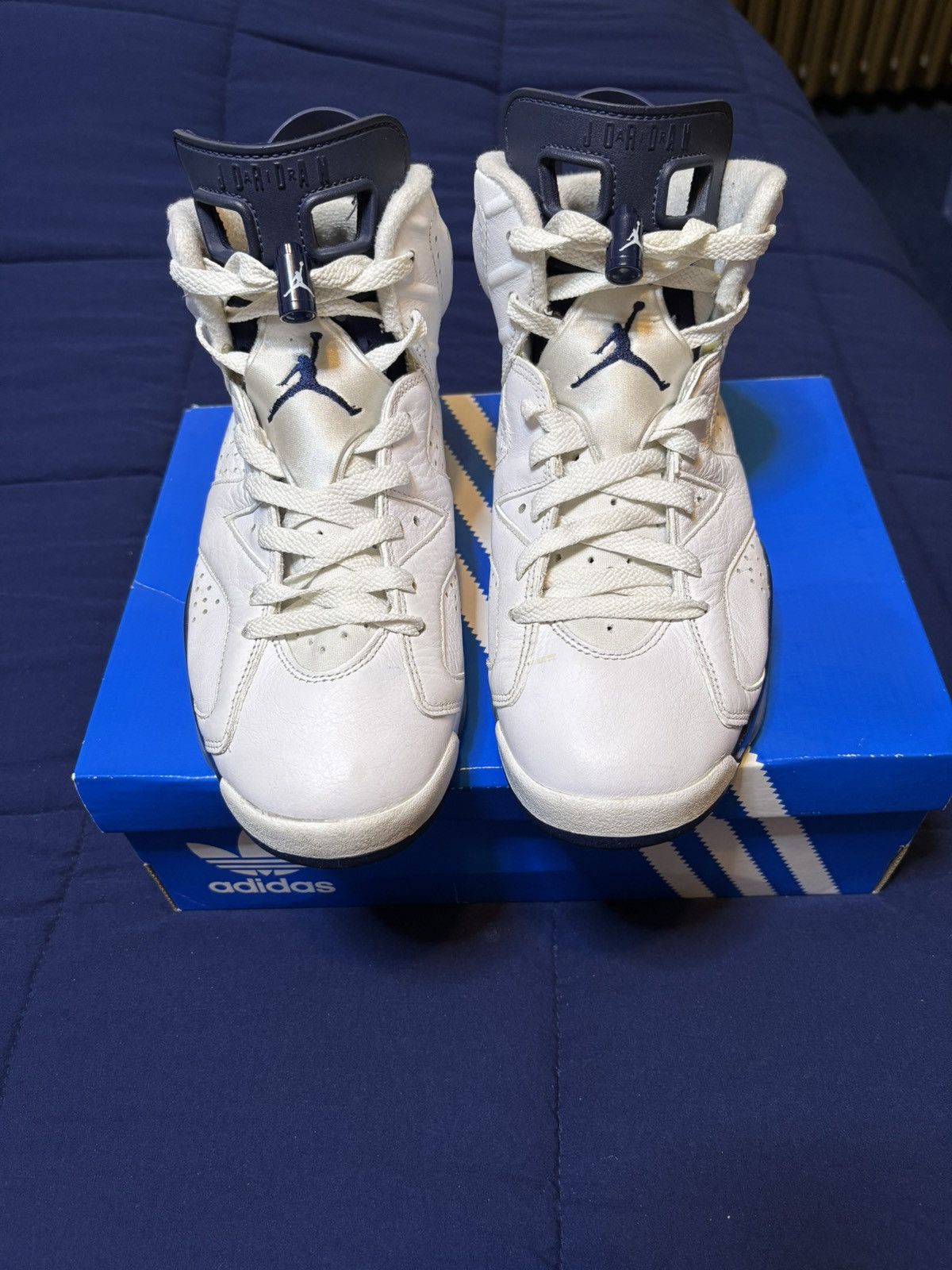 Jordan Brand Jordan 6 Retro Midnight Navy 2022 Size 8.5 Size US 8.5 / EU 41-42 - 2 Thumbnail