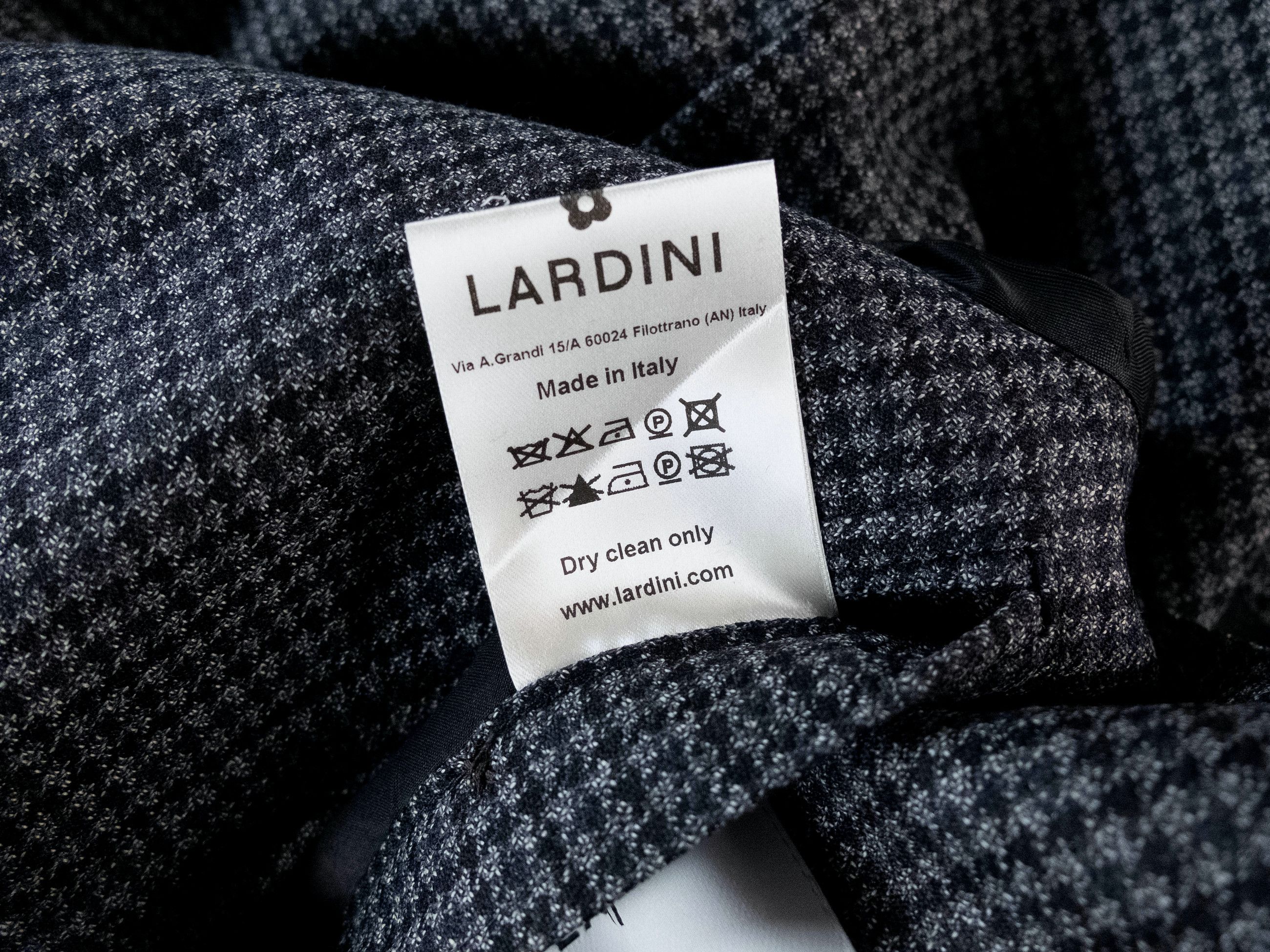 Lardini LARDINI gray houndstooth wool sportcoat jacket 40R Size 40R - 7 Thumbnail