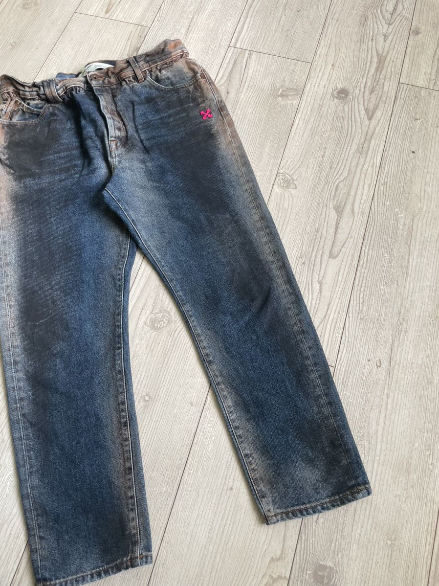 Off-White Off-White Oil-washed denim pants Size US 34 / EU 50 - 3 Thumbnail