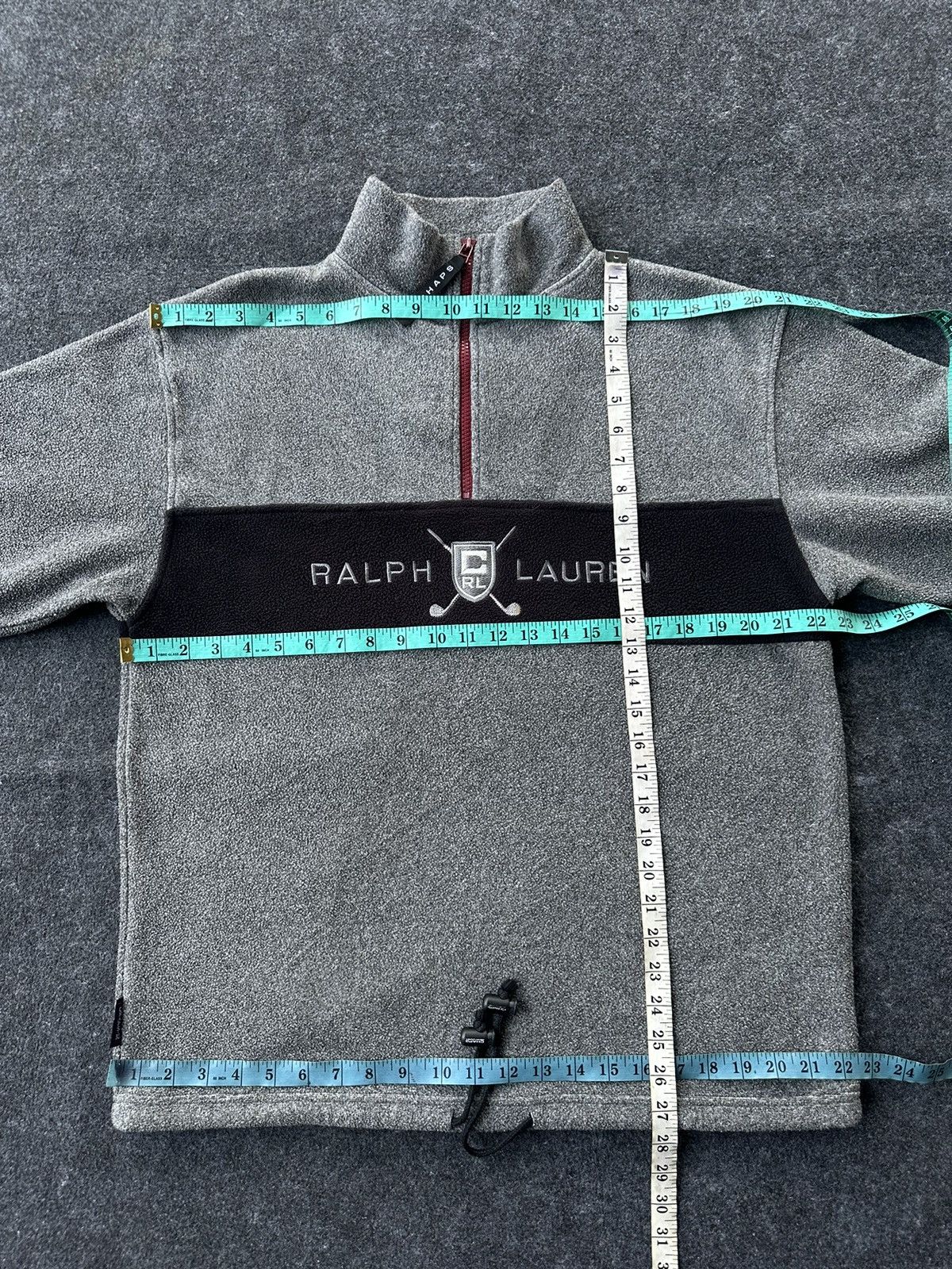 Ralph Lauren Vintage Ralph Lauren Chaps Half zipper Fleece A428 Size US M / EU 48-50 / 2 - 4 Thumbnail