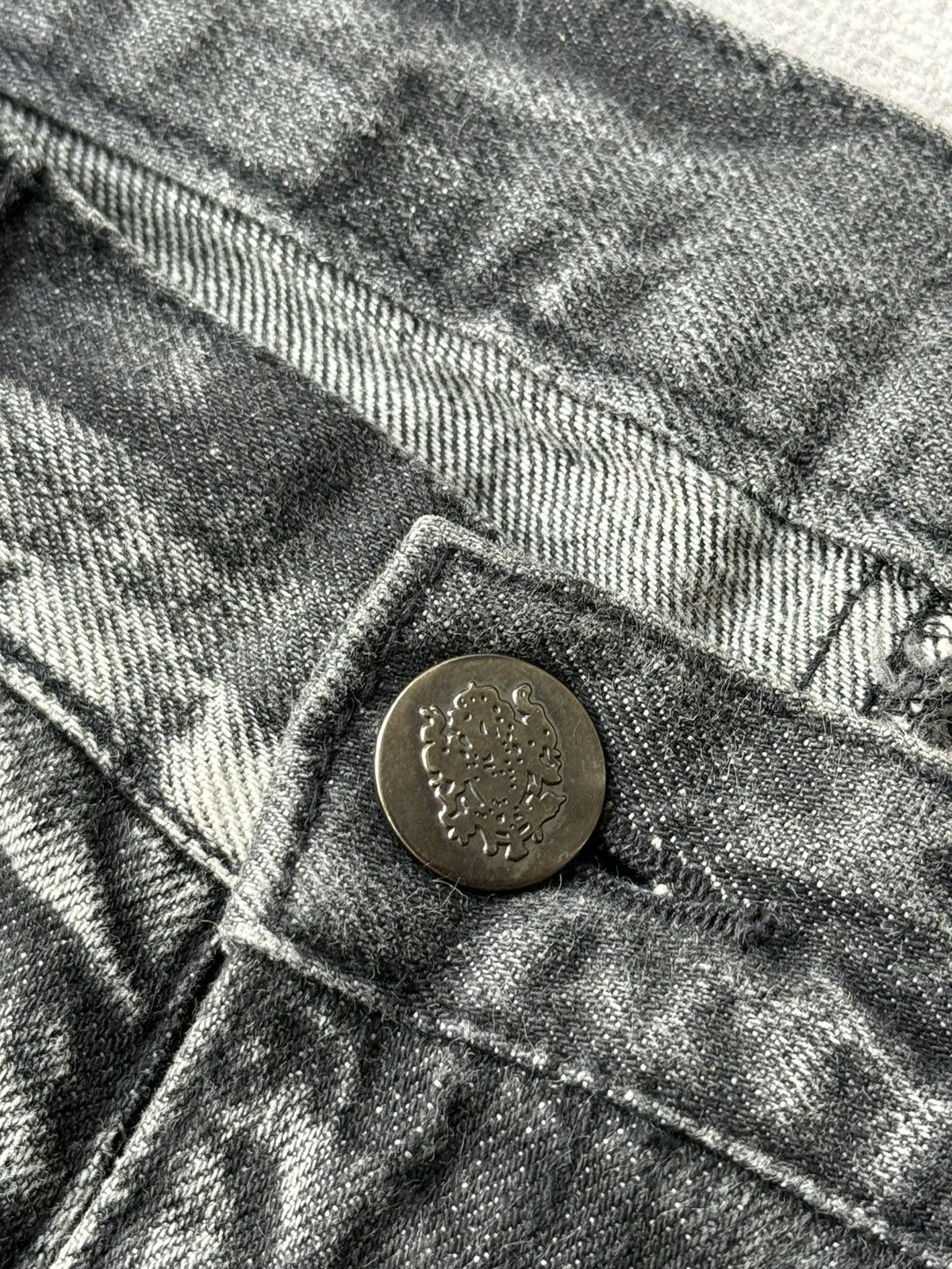 Japanese Brand × Tornado Mart × Vintage Vintage Agate Splash Tactical Flared Denim / GOA Style Size US 33 - 12 Thumbnail