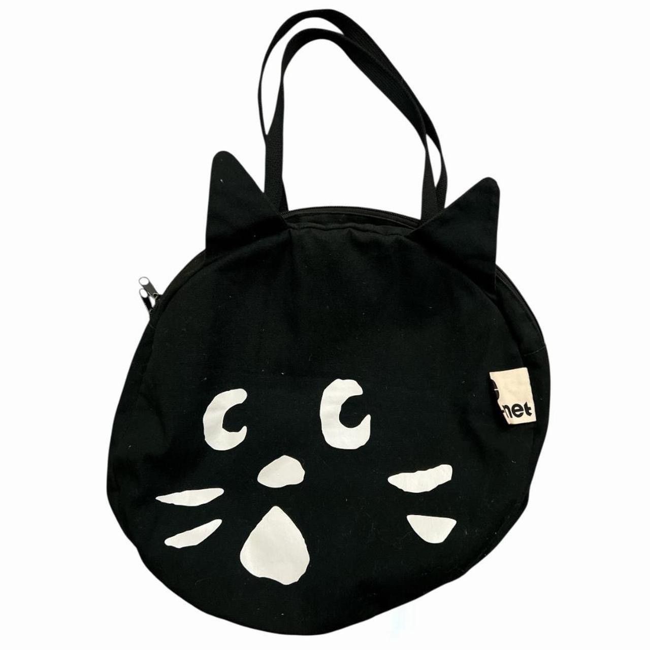 Ne-Net Ne-net Black Nya Cat Face Tote Bag Size ONE SIZE - 1 Thumbnail