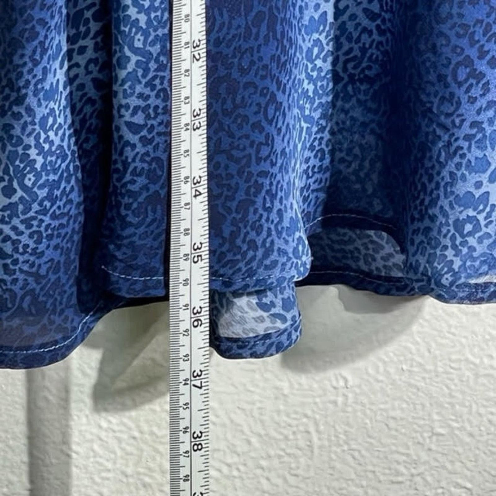Other Wild Thyme Blue Ombre Leopard Sheath Dress with Shawl 16 Size XXL / US 16-18 / IT 52-54 - 4 Thumbnail