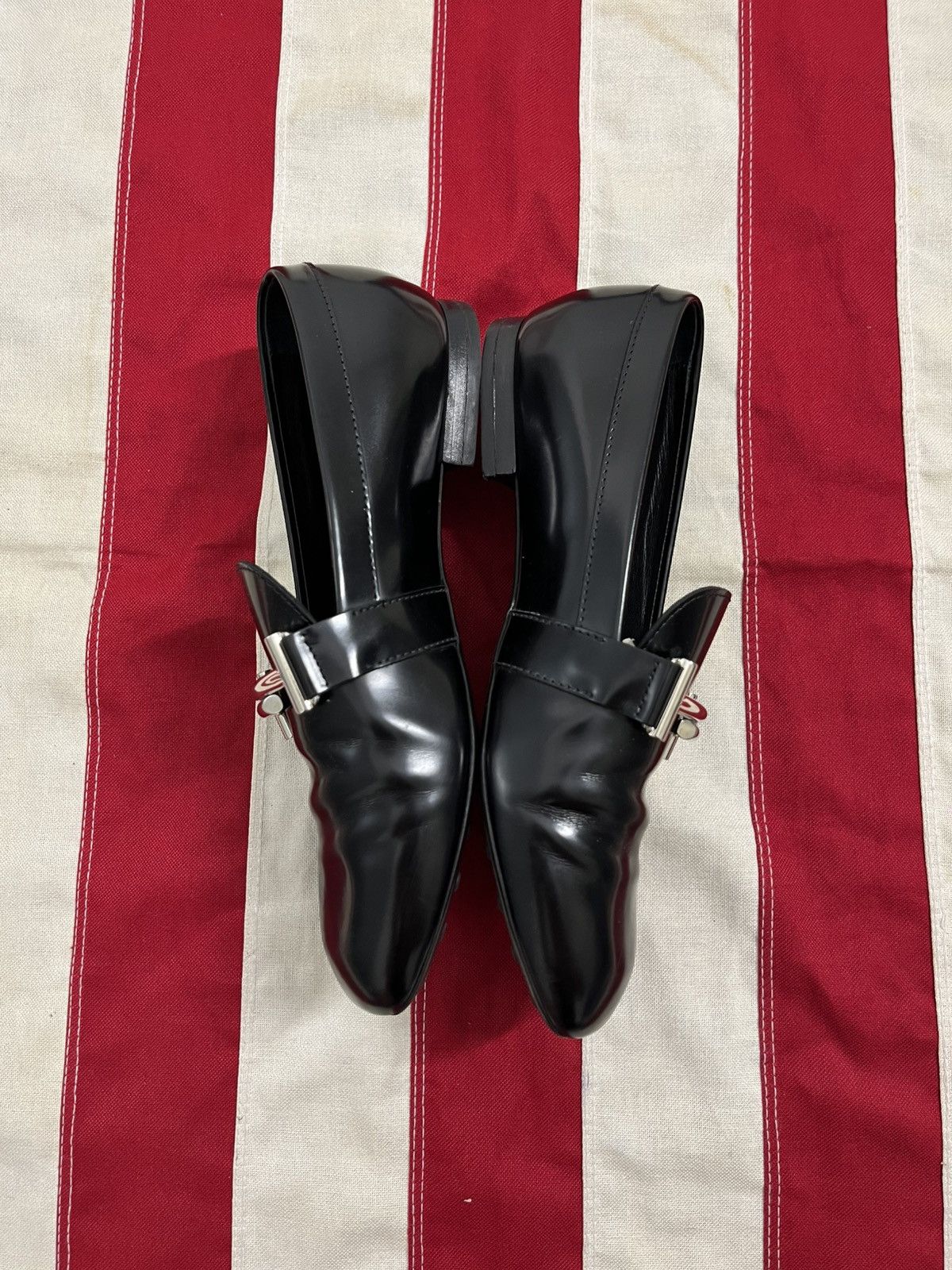 Tod's TOD'S Black Leather Backless Loafers Silver Hardware Size 38 Size US 7 / IT 37 - 5 Thumbnail