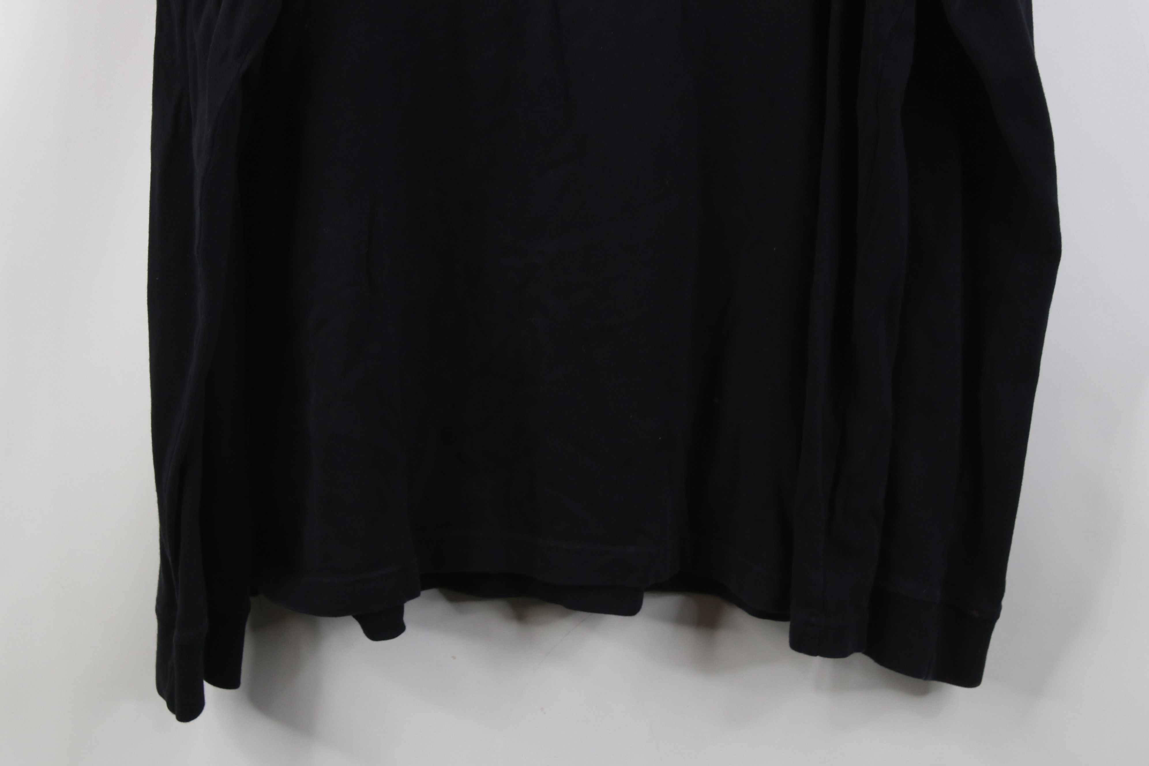 Vintage Vintage 90s Y2K Streetwear Knit Long Sleeve Rugby Polo Black Size US L / EU 52-54 / 3 - 13 Thumbnail