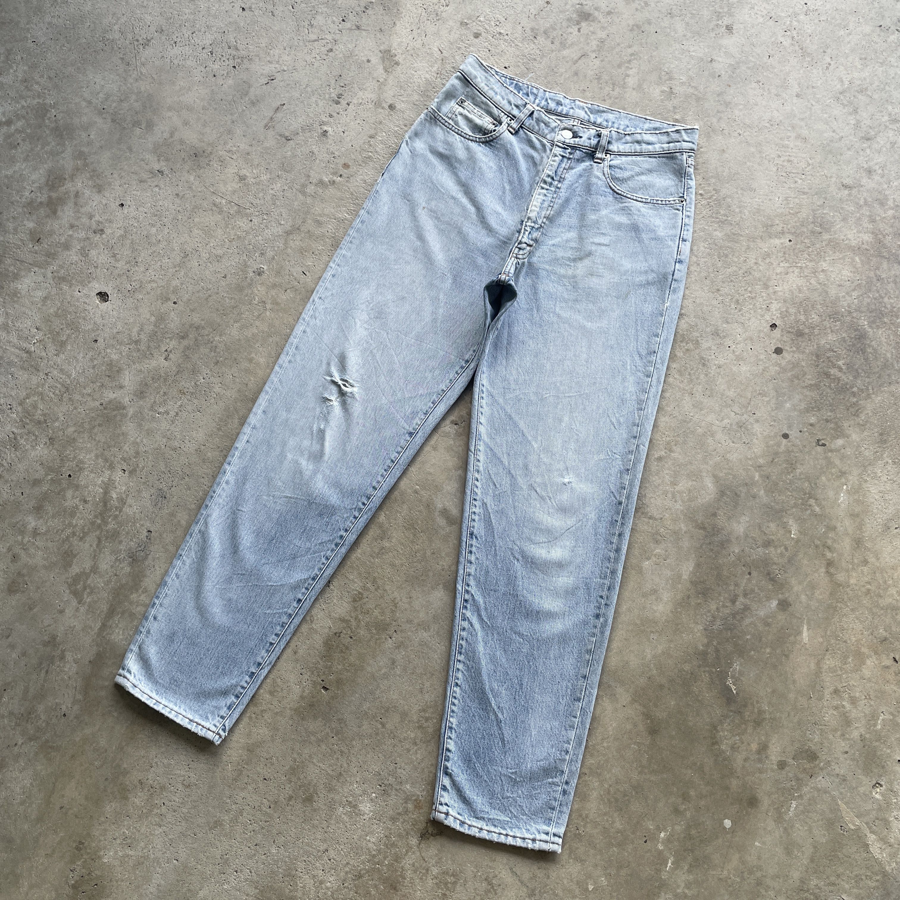Japanese Brand W31 VINTAGE JAPANESE WASH DENIM FADED DISTRESSED JEANS PANTS Size US 31 - 1 Thumbnail