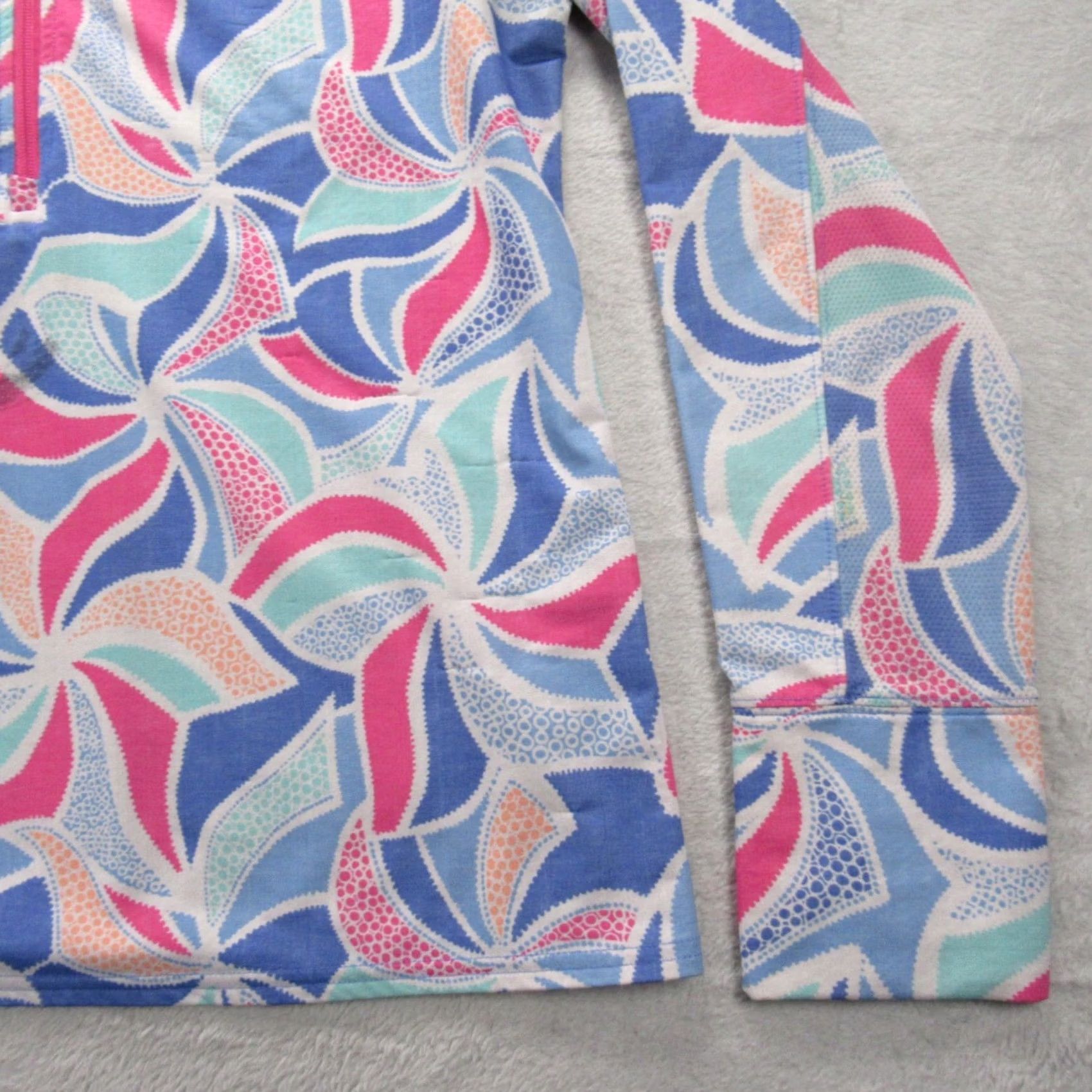 Vineyard Vines Vineyard Vines Performance Jacket Womens L Blue 1/2 Zip Pullover Athleisure, Classic, Fleece, Breathable, Regular Fit, Polyester Jacket Size L / US 10 / IT 46 - 4 Thumbnail
