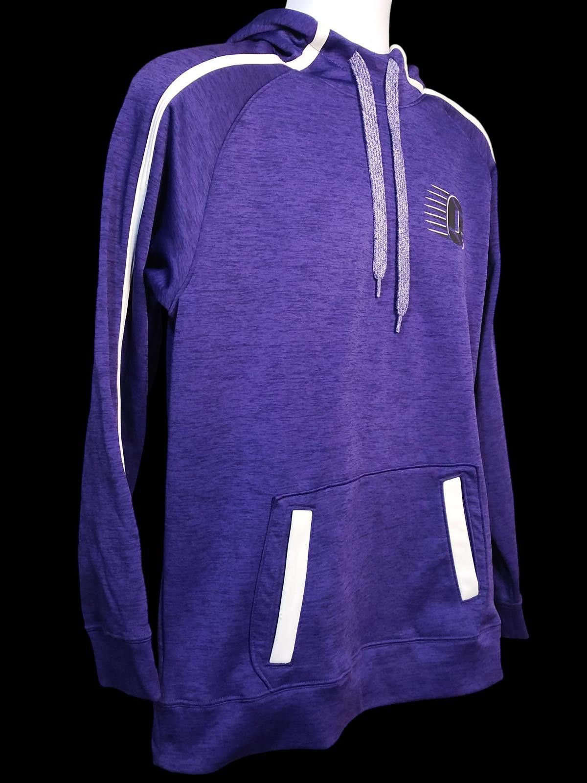 Augusta Sportswear Augusta Men's Purple Pullover Hoodie with White Stripes Size US M / EU 48-50 / 2 - 4 Thumbnail