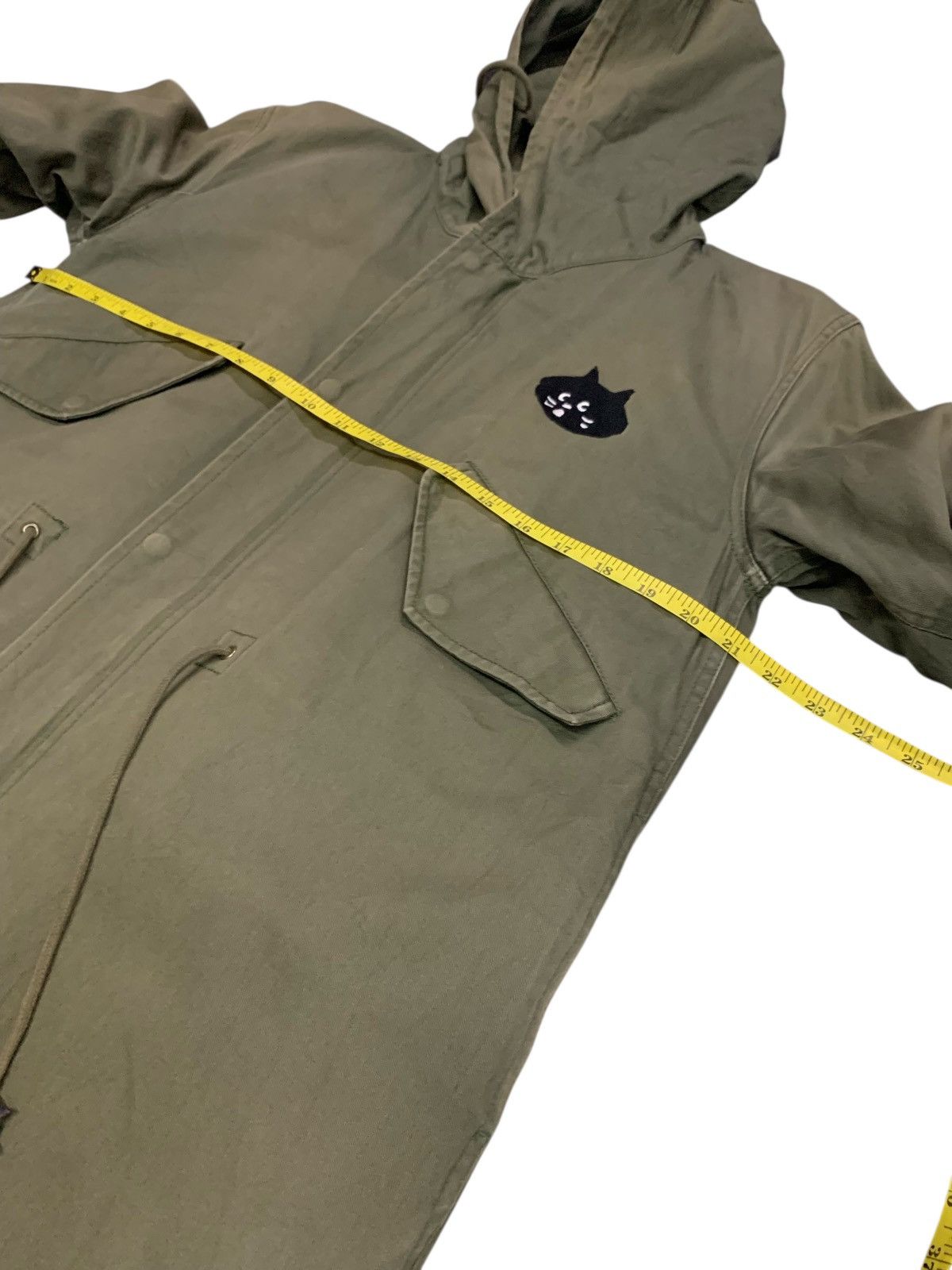Issey Miyake Rare Ne-Net Issey Miyake Parka Green Army Zipper Down Hoodie Size US M / EU 48-50 / 2 - 9 Thumbnail
