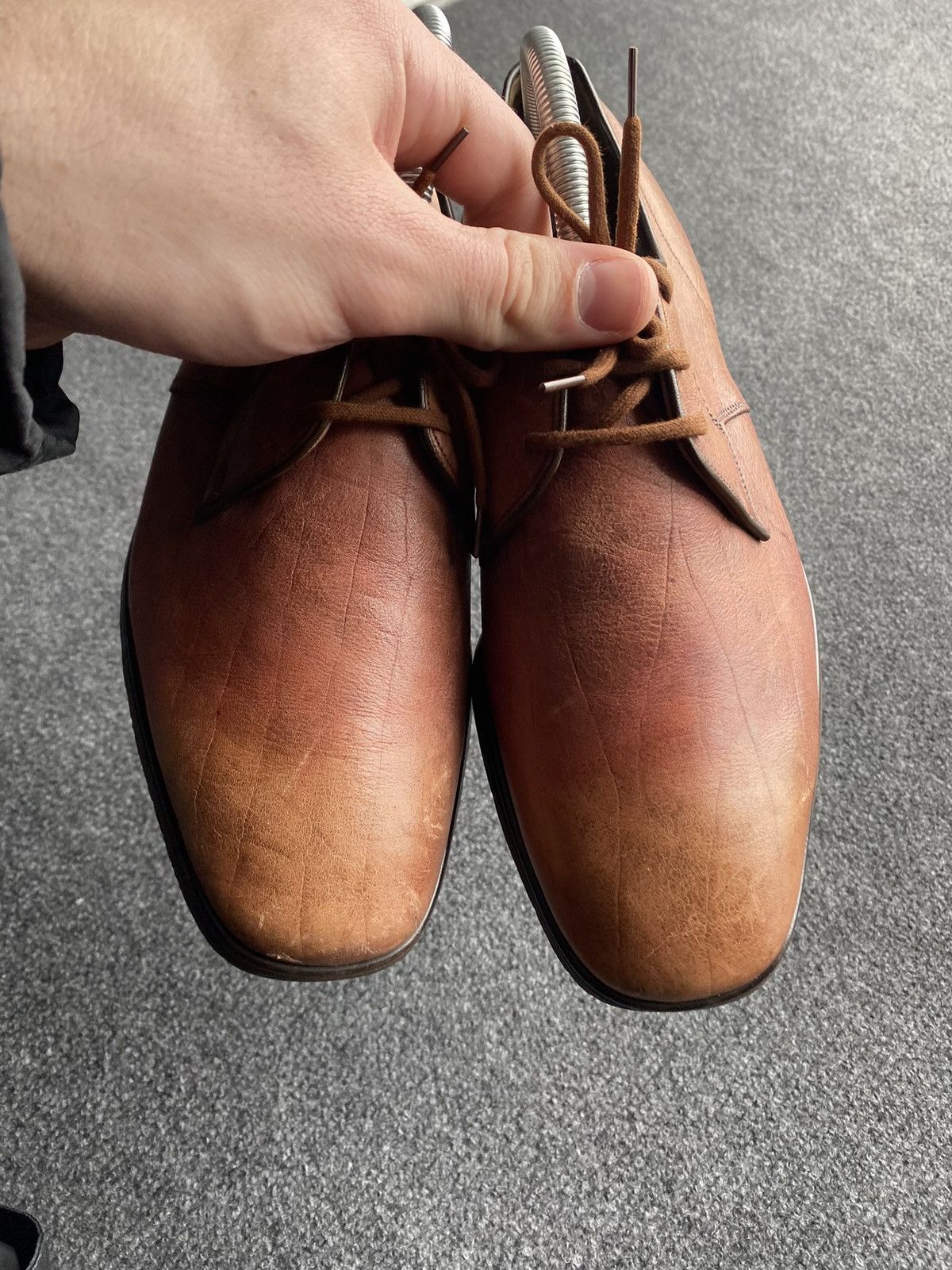 Church's 🔥Church's Vintage Brown Calf Leather Derby Shoes Handcrafted Size US 8 / EU 41 - 22 Thumbnail