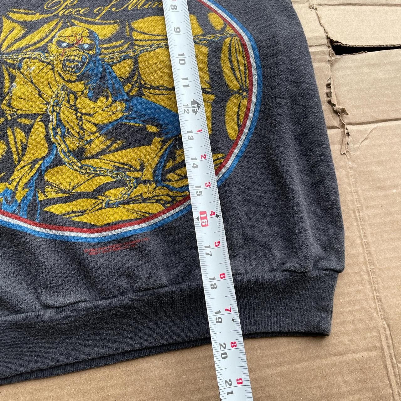 Vintage Vintage 1983 Iron Maiden Piece Of Mind Sleeveless Rock Tee Size US S / EU 44-46 / 1 - 5 Thumbnail