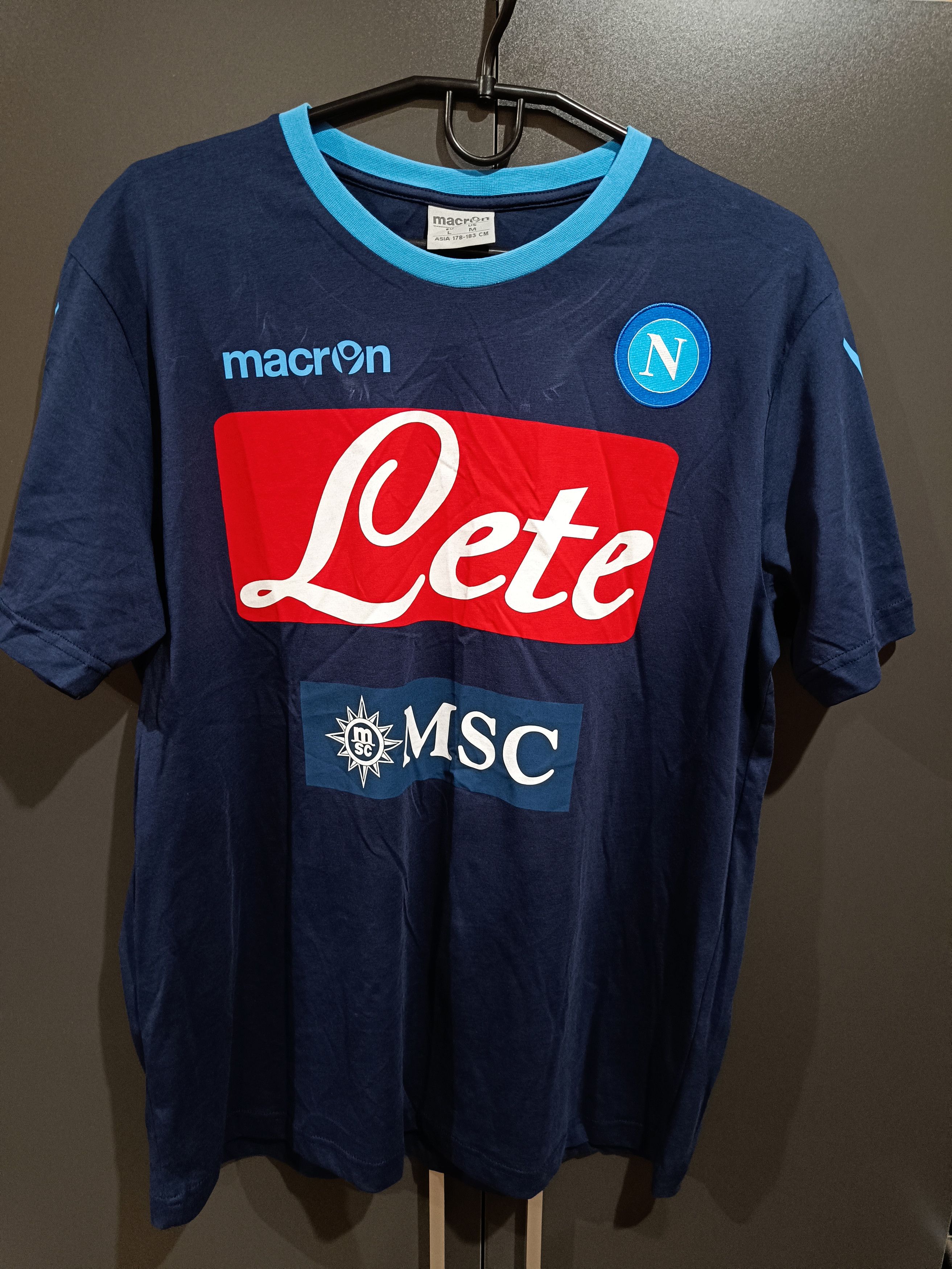 Macron Football jersey Napoli Italy Size US M / EU 48-50 / 2 - 1 Thumbnail