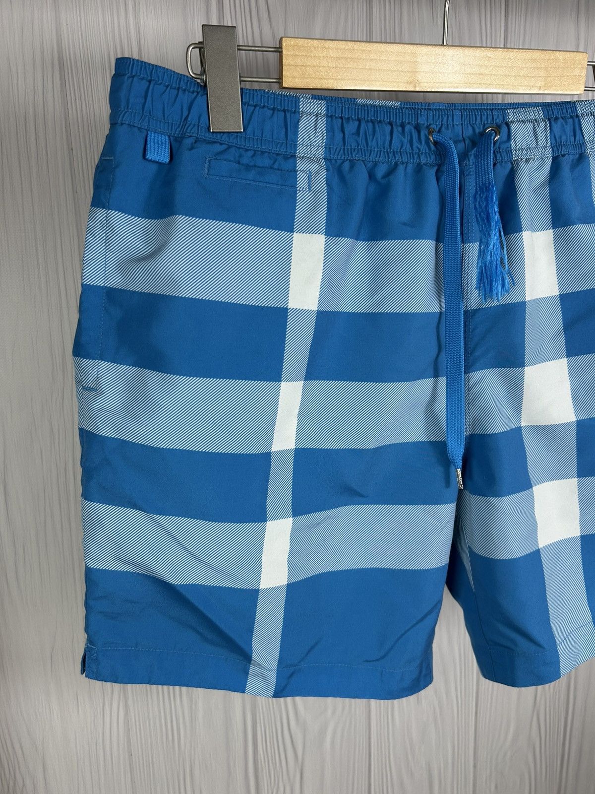 Burberry Burberry Blue Exaggereted Check Pattern Swim Shorts Size L Size US 34 / EU 50 - 2 Thumbnail