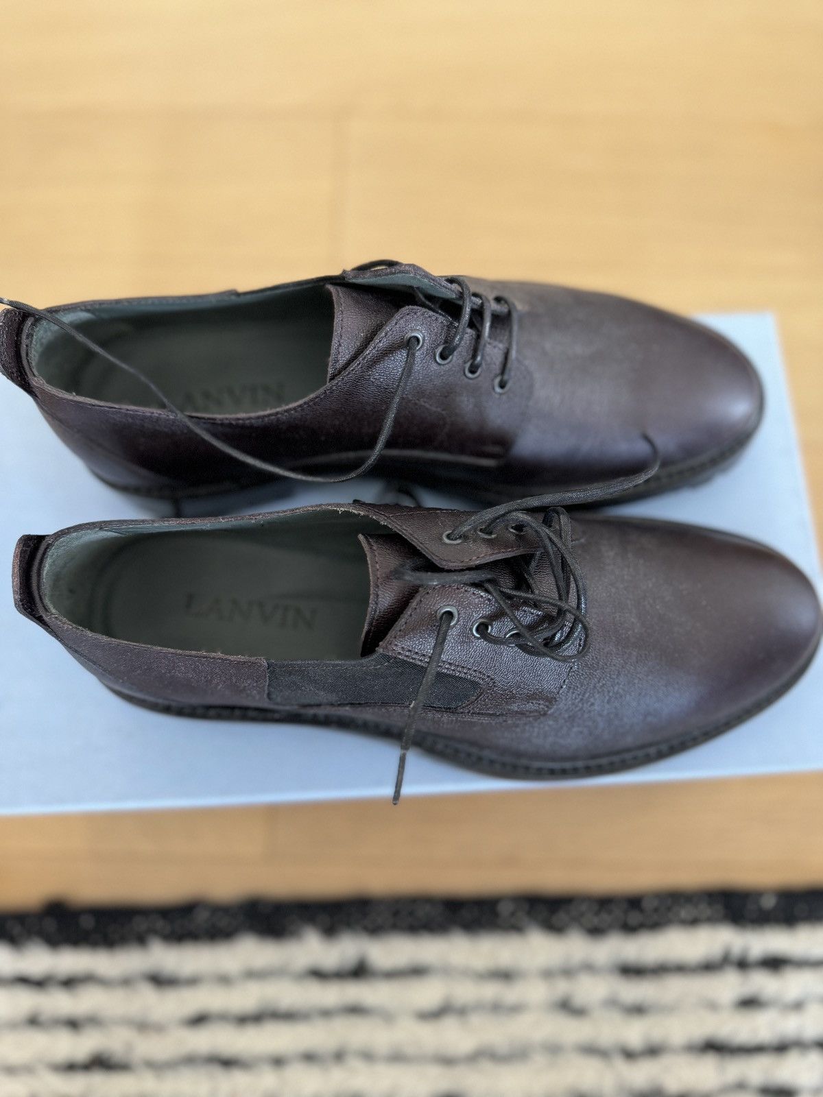 Lanvin Brown leather shoes Size US 7 / EU 40 - 2 Thumbnail