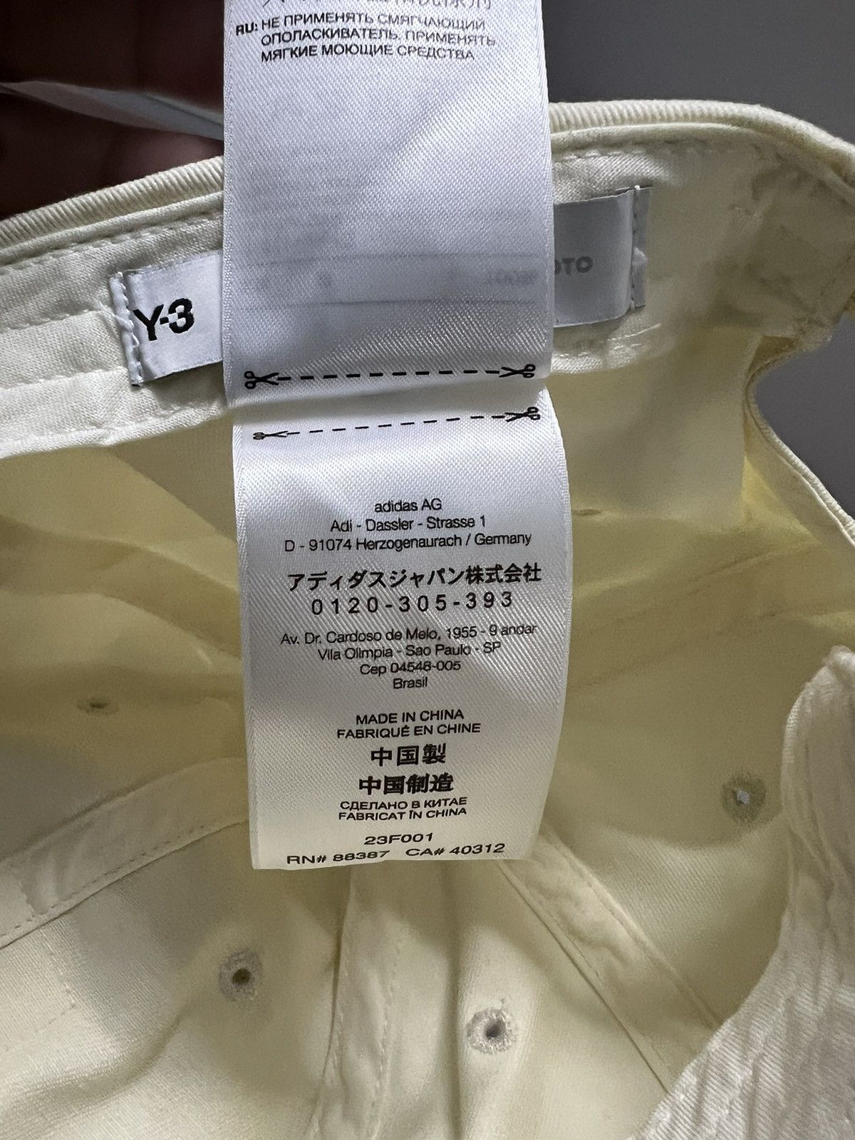 Adidas × Designer × Yohji Yamamoto ADIDAS X YOHJIYAMAMOTO Y-3 CAP RARE Size ONE SIZE - 14 Thumbnail