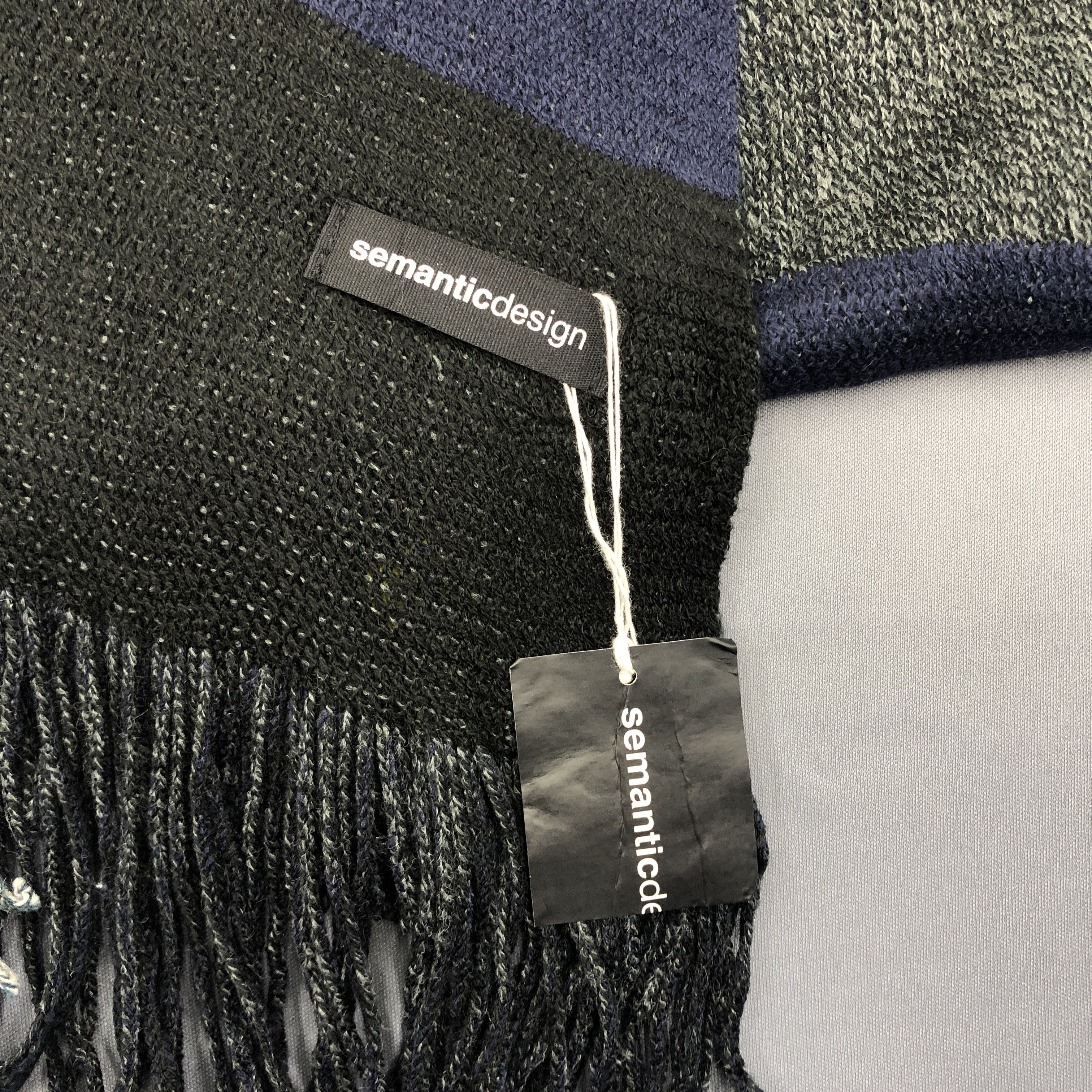 Japanese Brand NWT Vintage Semantic Design Scarf Muffler Wool Scarves. Size ONE SIZE - 4 Thumbnail